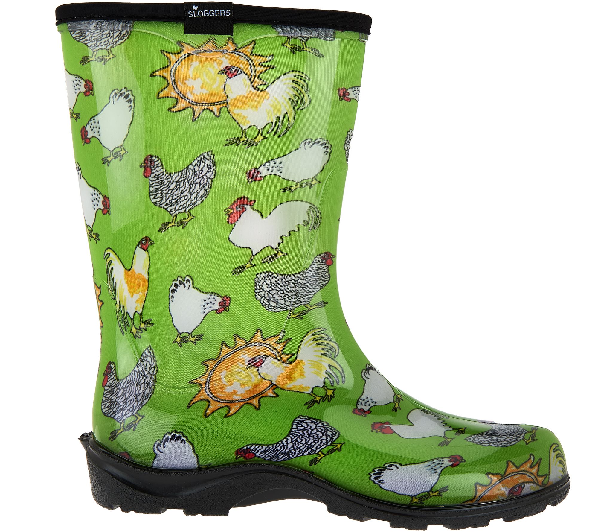 Sloggers Chickens & Suns Garden Boots w/ Comfort Insoles Page 1 —