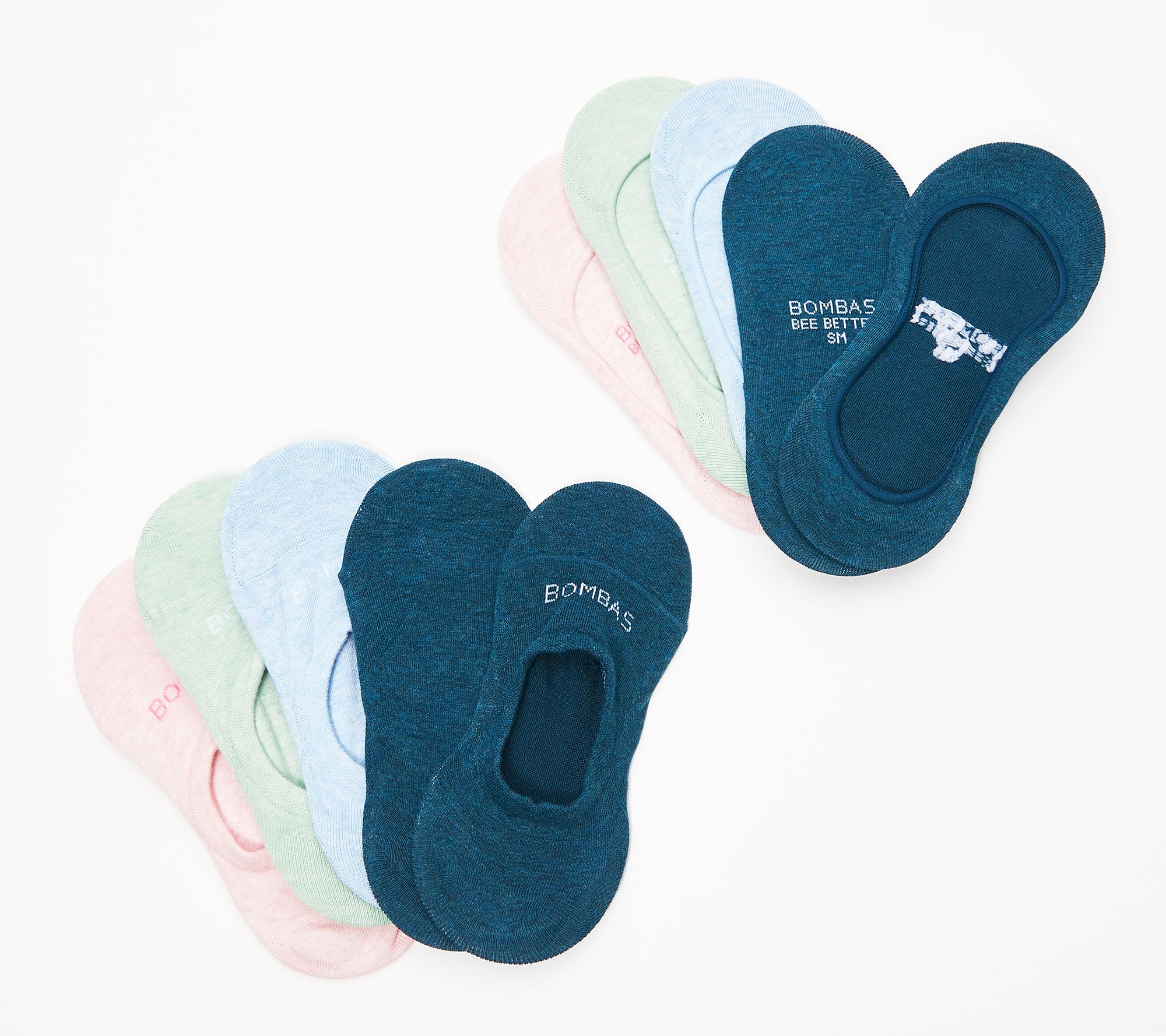 Bombas Set of 4 Lightweight No Show Socks