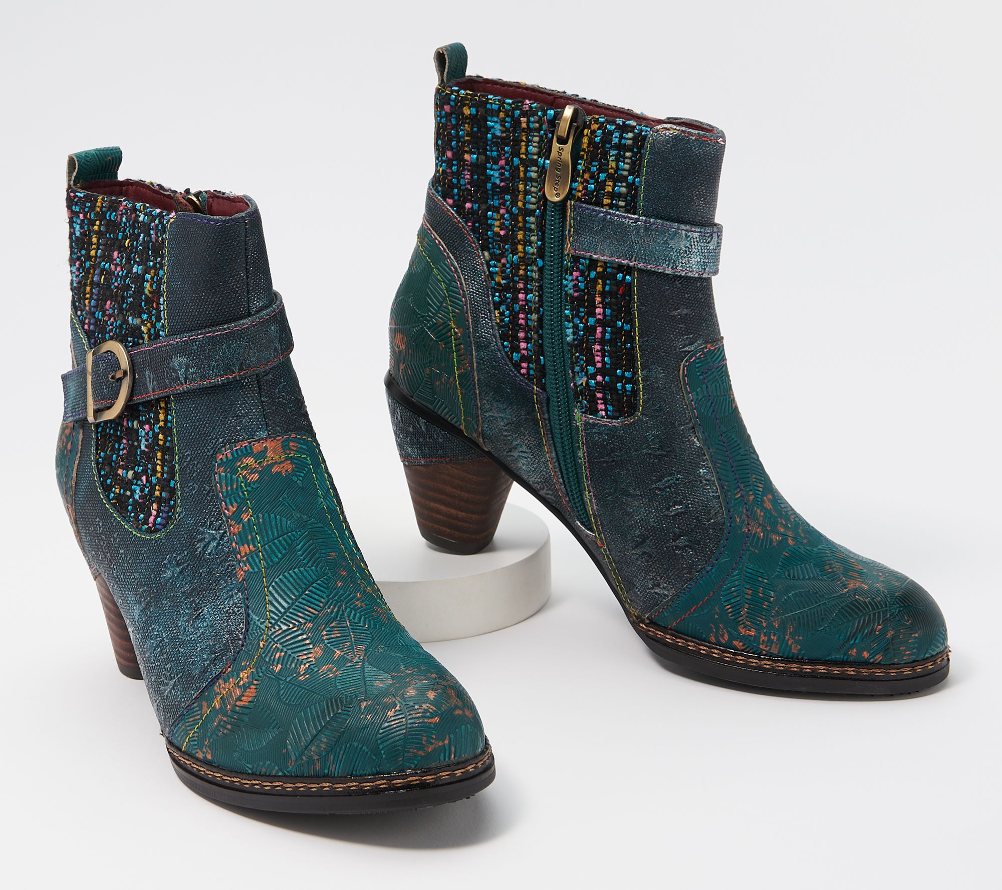 L'Artiste by Spring Step Leather Ankle Boots Nancies