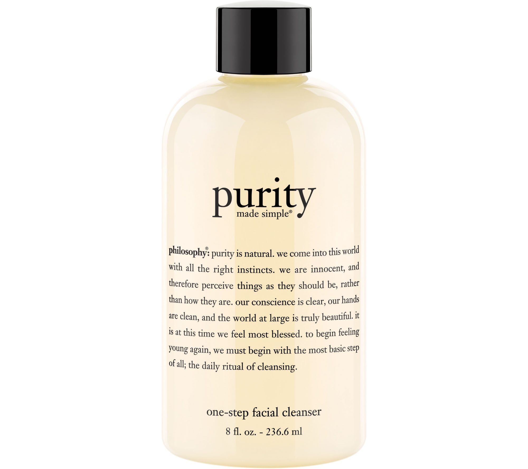 philosophy purity made simple cleanser 8 oz. Page 1 —