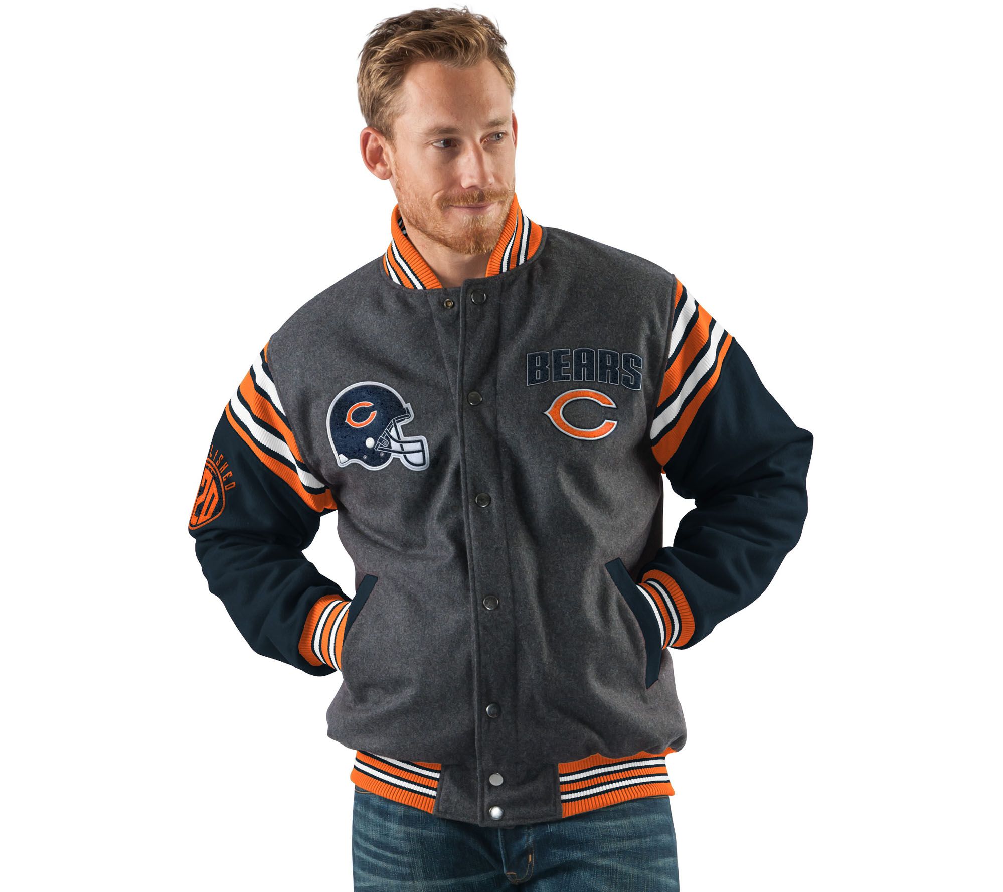 NFL Team Color Reversible Wool Blend Jacket Page 1 —