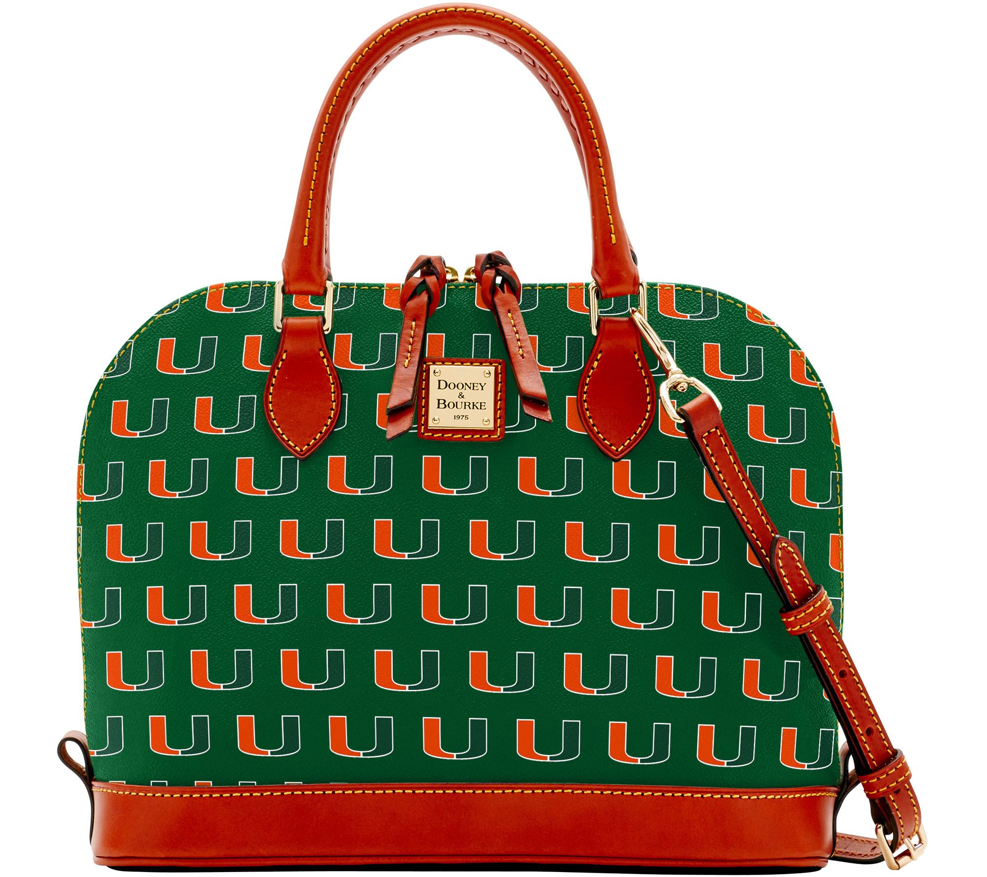 Dooney & Bourke NCAA University of Miami Zip Zip Satchel —
