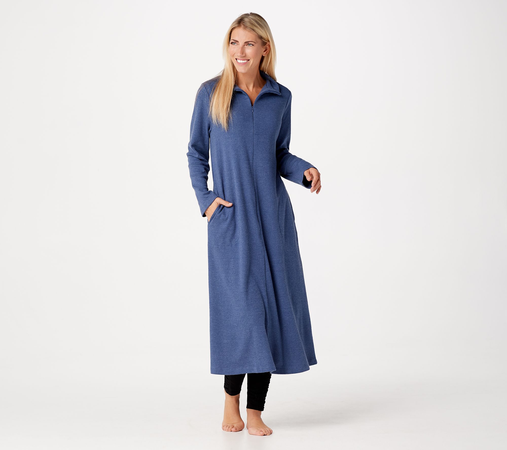 Stan Herman Cozy Brushed Interlock StepIn Zip Lounger Page 1 —