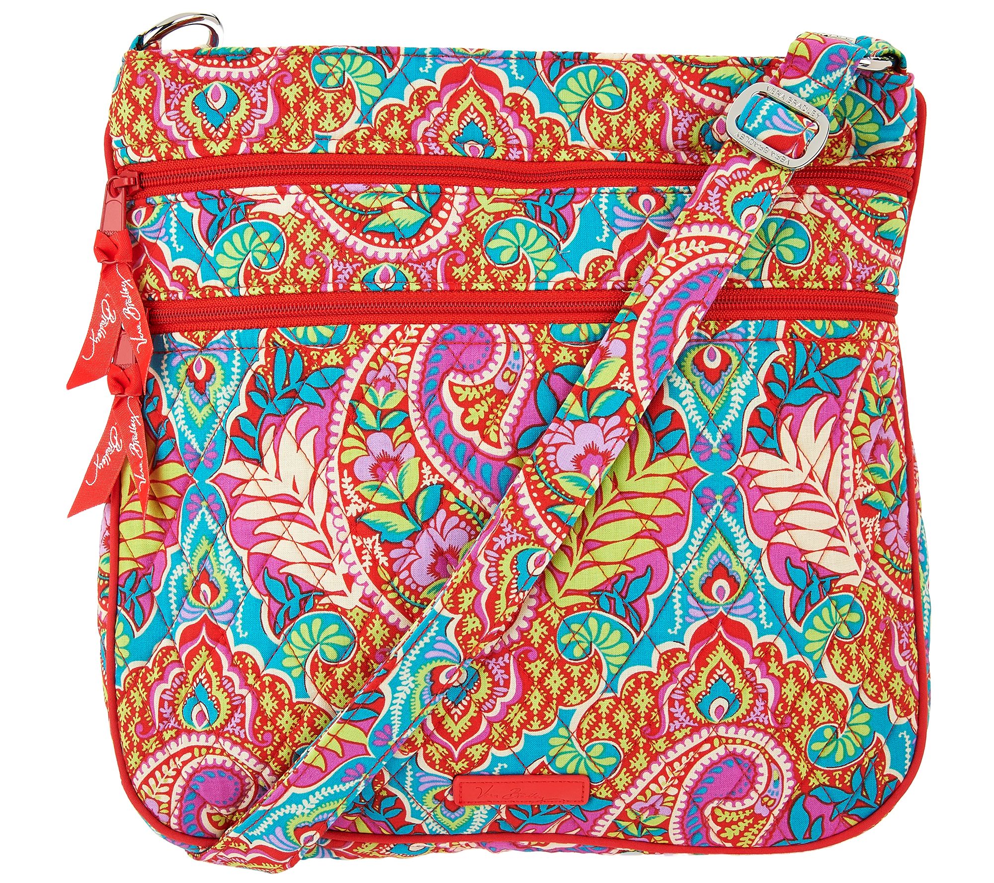 Vera Bradley Signature Print Triple Zip Hipster Page 1 —