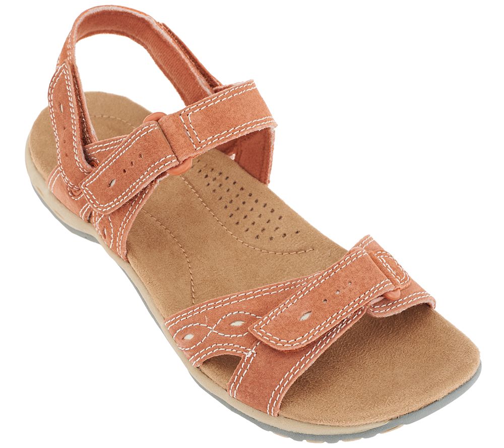 Earth Origins Suede Sandals w/ Removable Strap Bianca Page 1 —