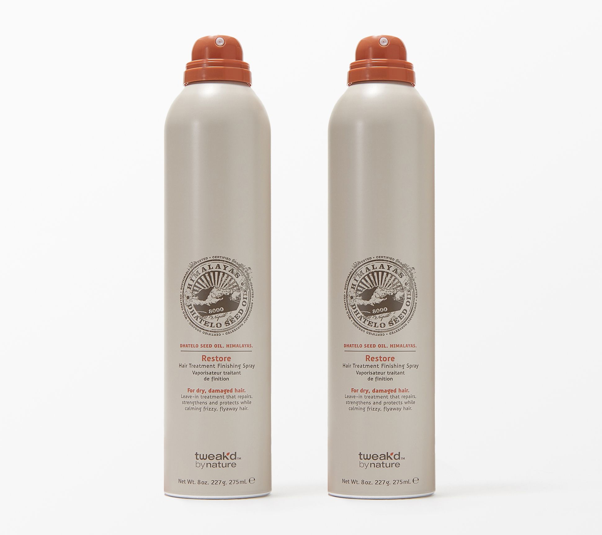 Tweak'd by Nature Restore Hair Treatment Finishing Spray Duo