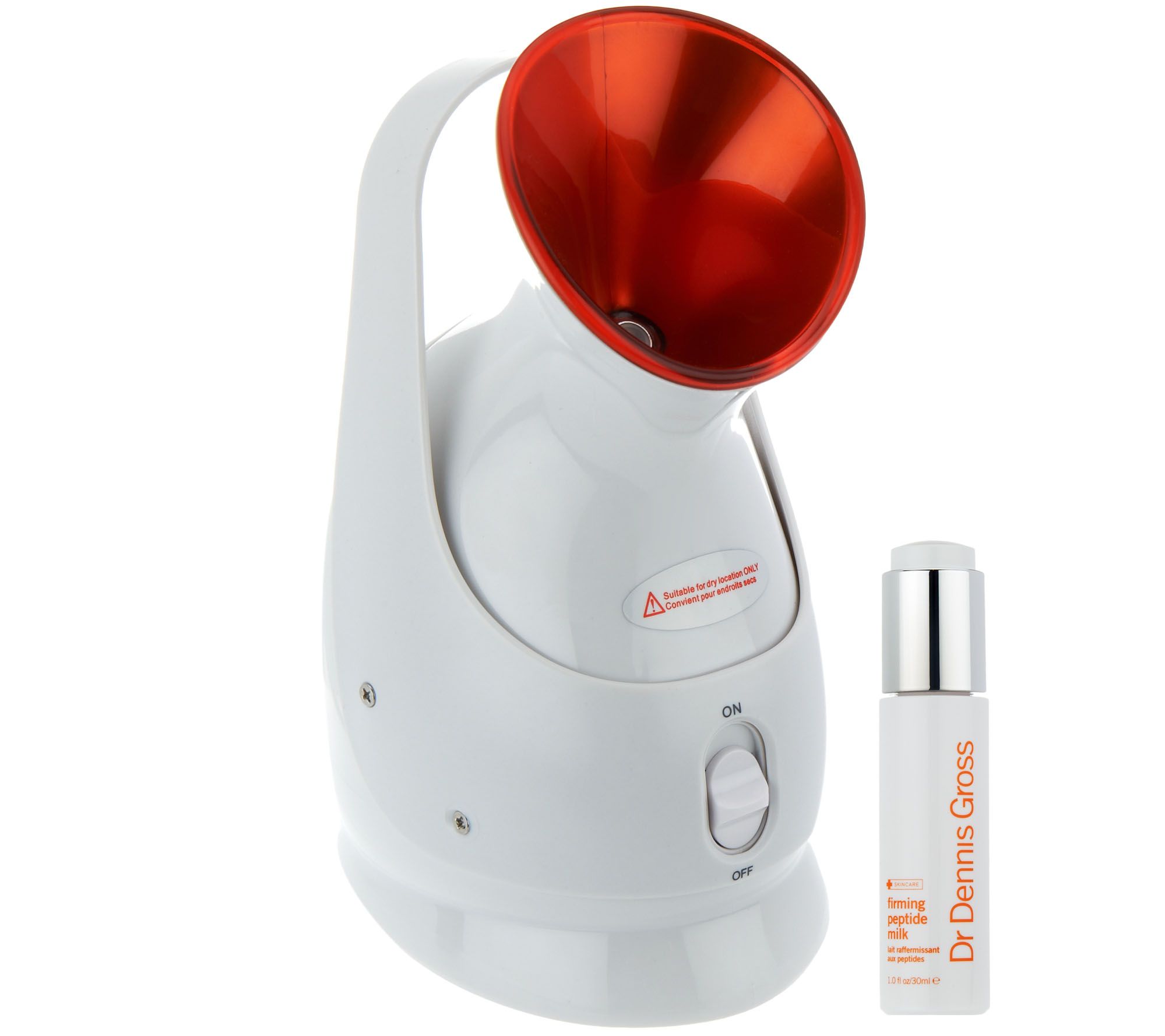 Dr. Gross Portable Pro Facial Steamer with Firming Peptide Milk Page