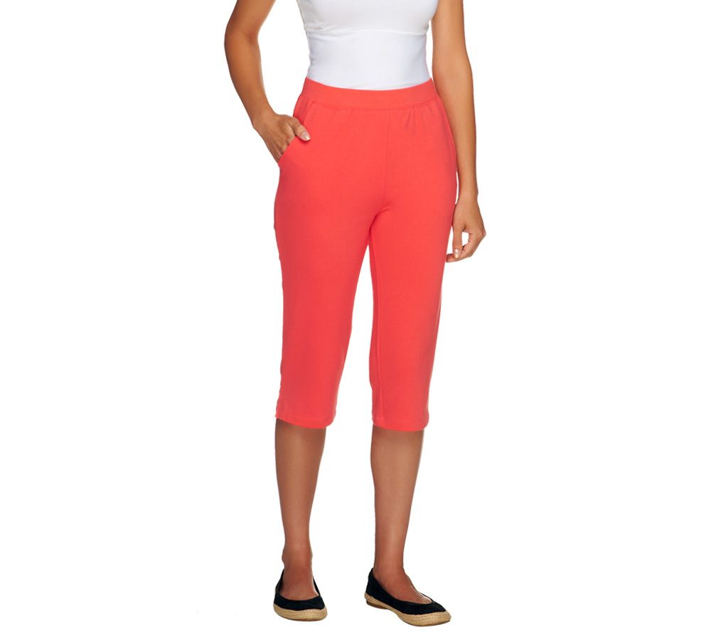 Denim & Co. Active French Terry Pedal Pushers with Pockets Page 1