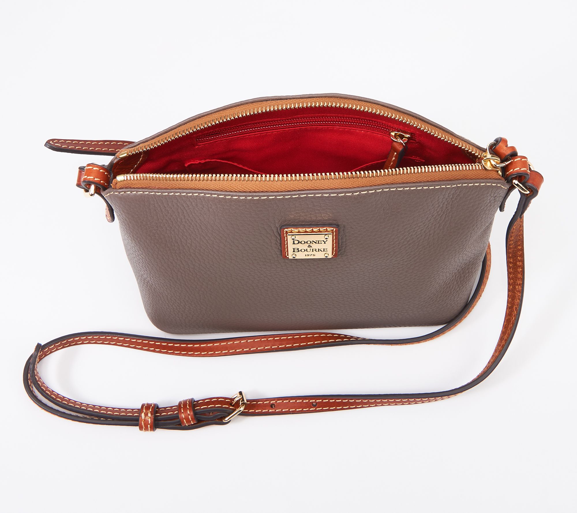 Dooney & Bourke Pebble Leather Suki Crossbody Page 1 —