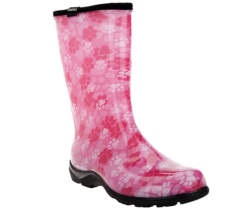 Sloggers Waterproof Paw Print Garden Boot w/ Comfort Insoles Page 1