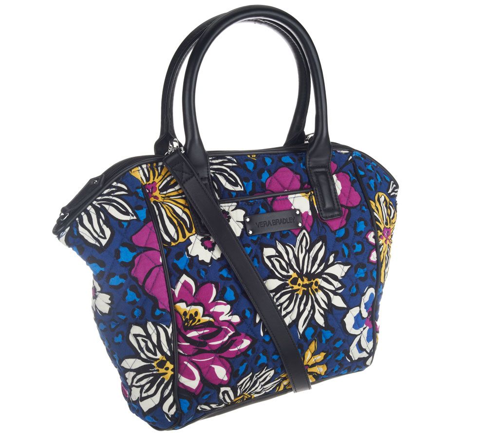 Vera Bradley Signature Print Trimmed Satchel Page 1 —
