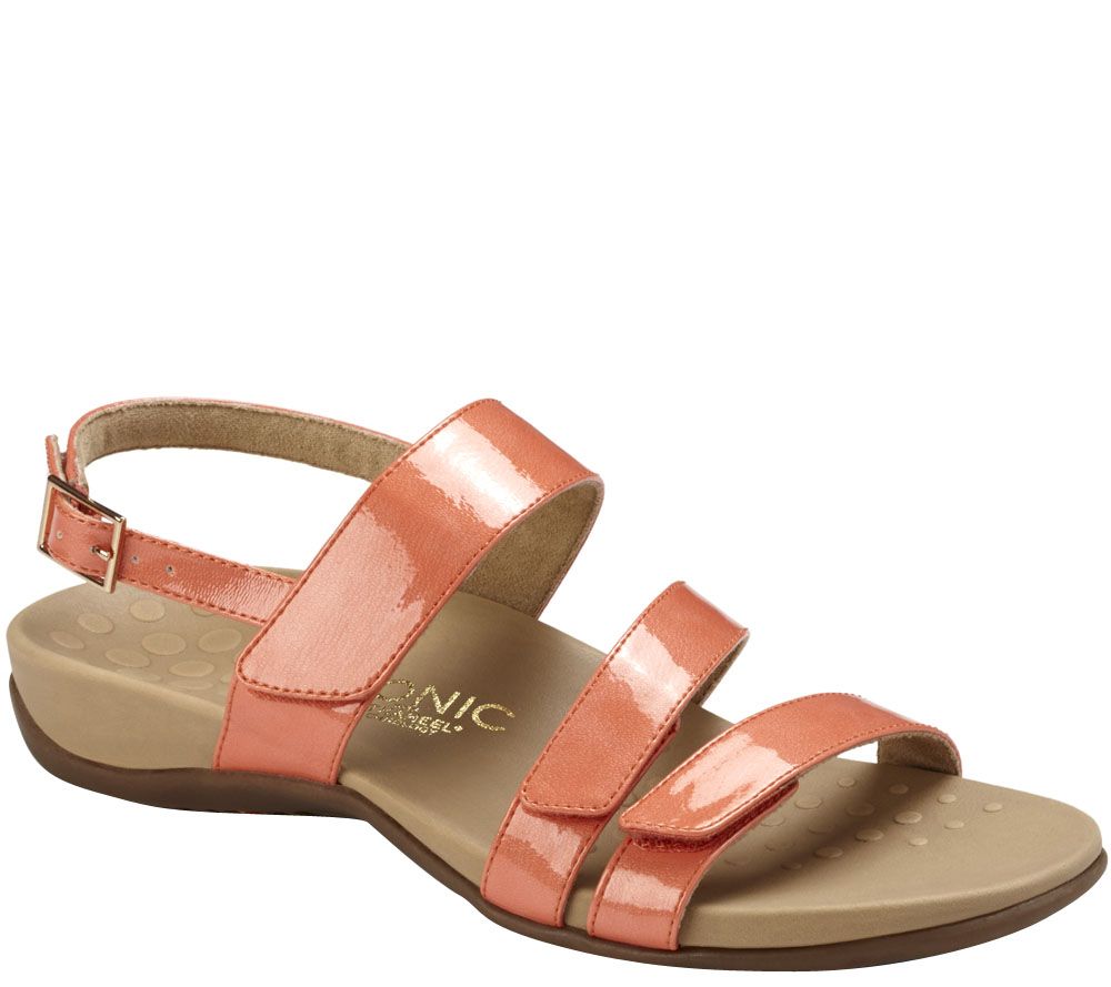 Vionic Orthotic Triple Strap Sandals Teagan Page 1 —