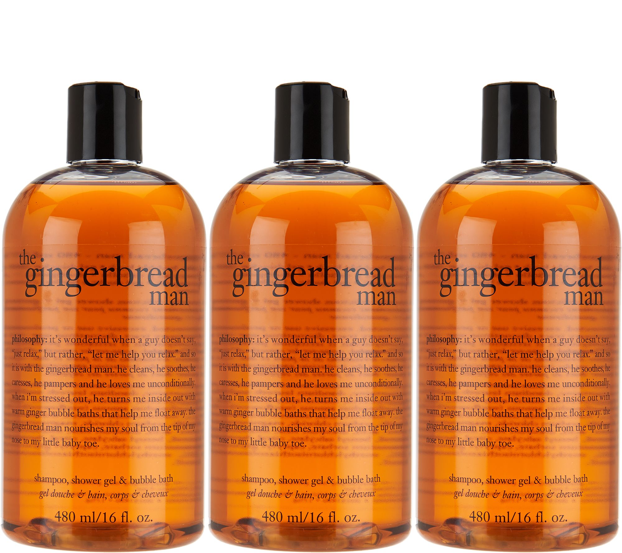philosophy gingerbread man 3in1 shower gel trio Page 1 —