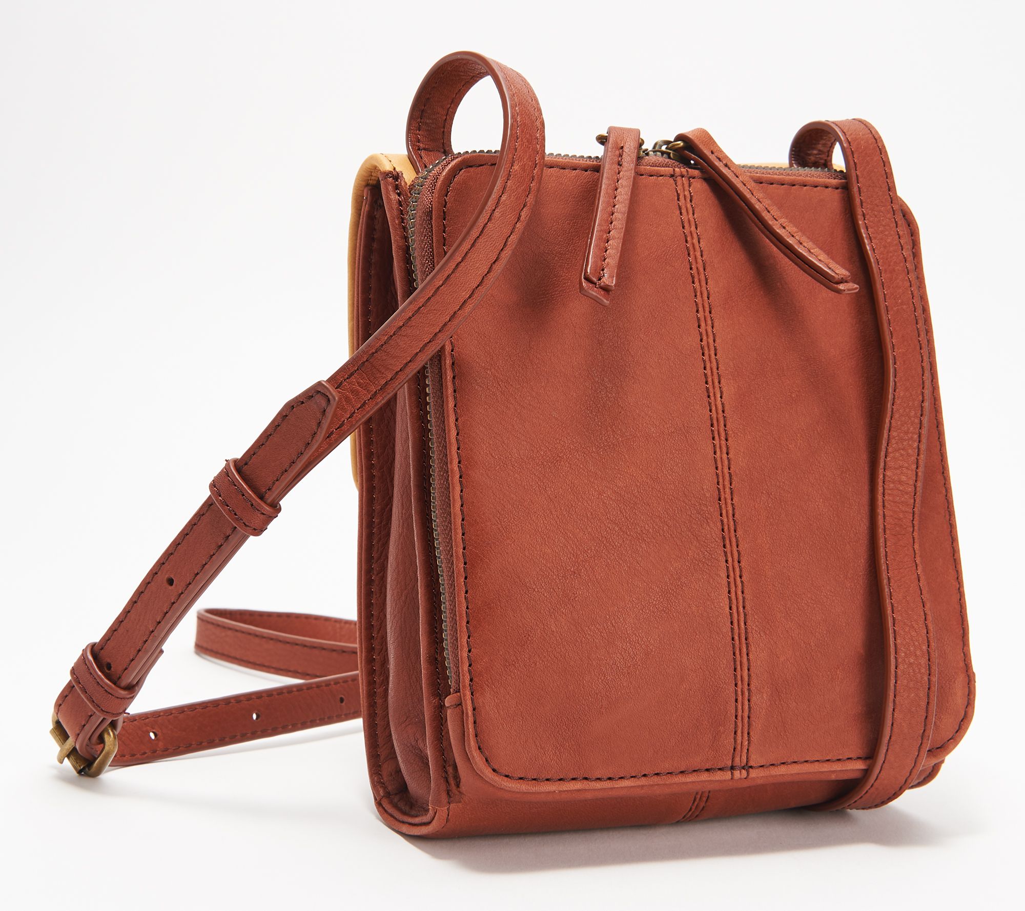 American Leather Co. Vintage Leather Crossbody Kansas —