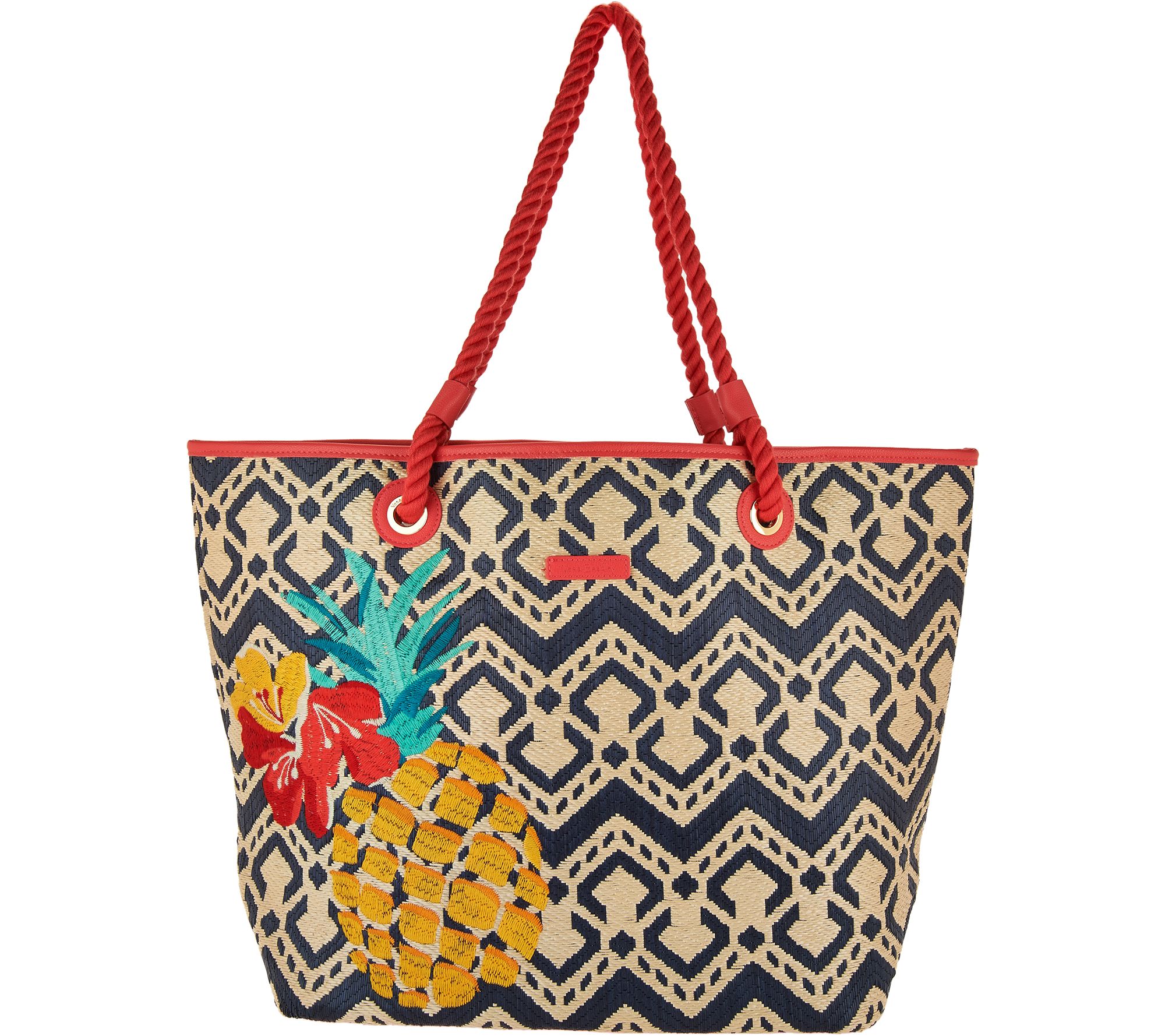 Vera Bradley Straw Beach Shopper Page 1 —