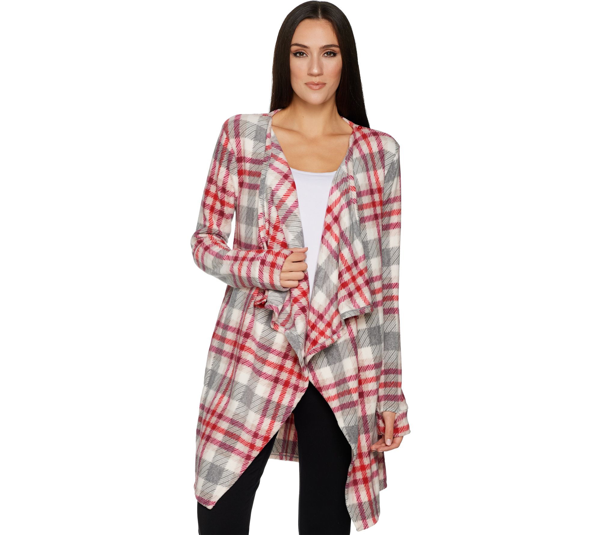 Cuddl Duds Fleecewear Stretch Long Sleeve Wrap Page 1 —