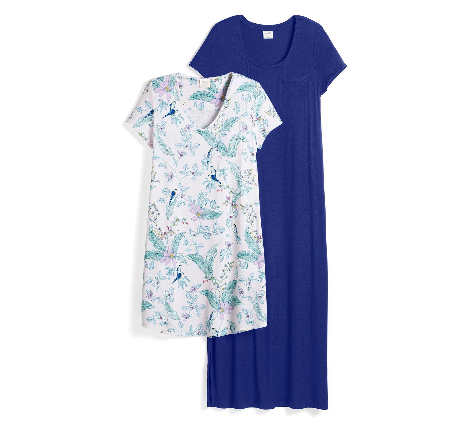 Soma Set of 2 Cool Nights Sleepshirts Page 1 —