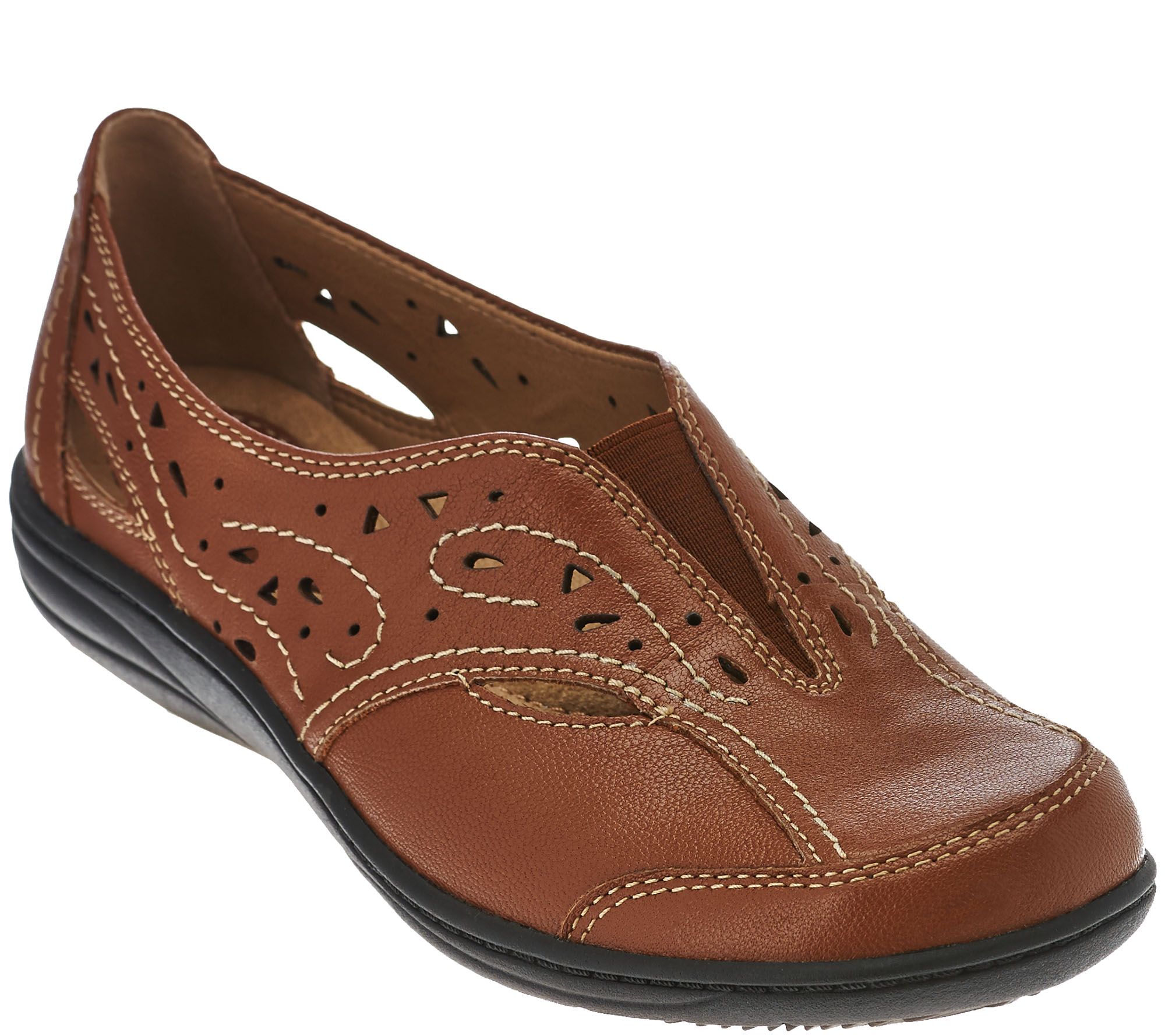 Earth Origins Leather Perforated Slipons Lauryn Page 1 —