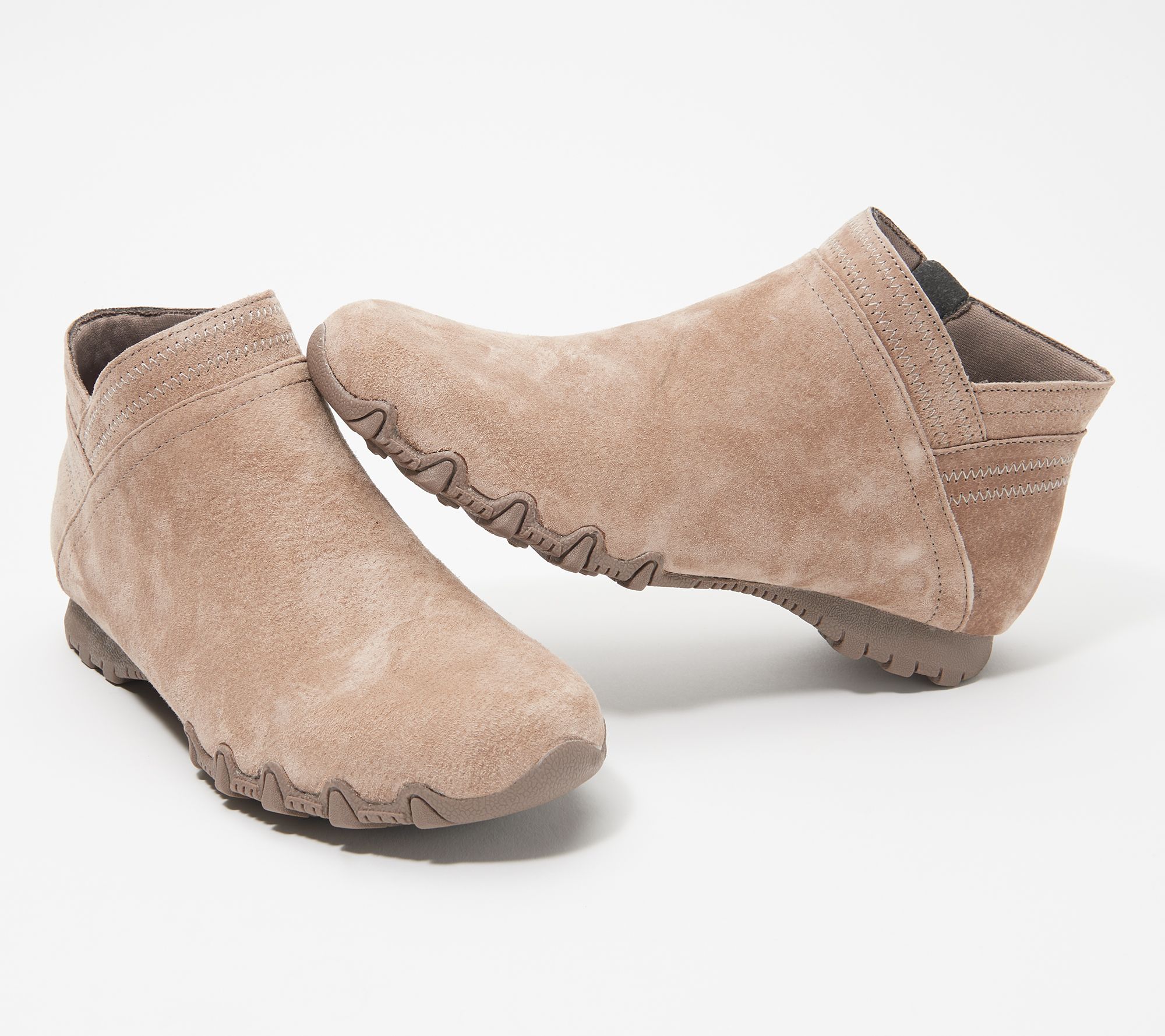 Skechers Suede Ankle Boots Bikers Page 1 —