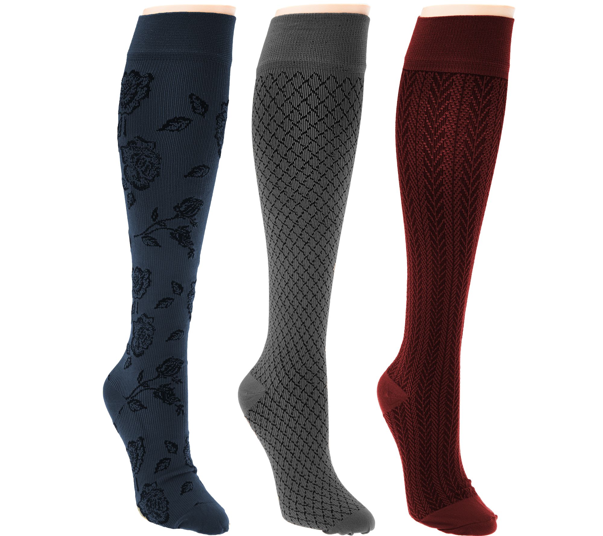 Legacy Patterned Graduated Compression Socks 3 Pack Page 1 —