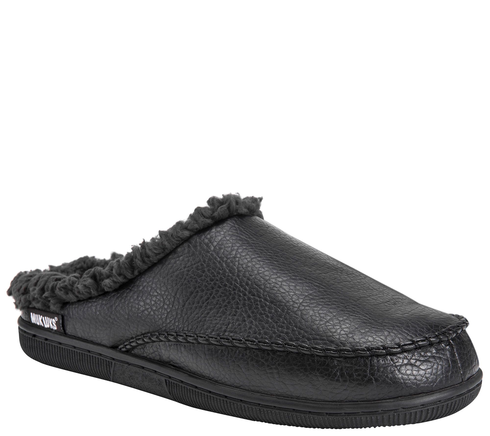 MUK LUKS Men's Faux Leather Clog Slippers