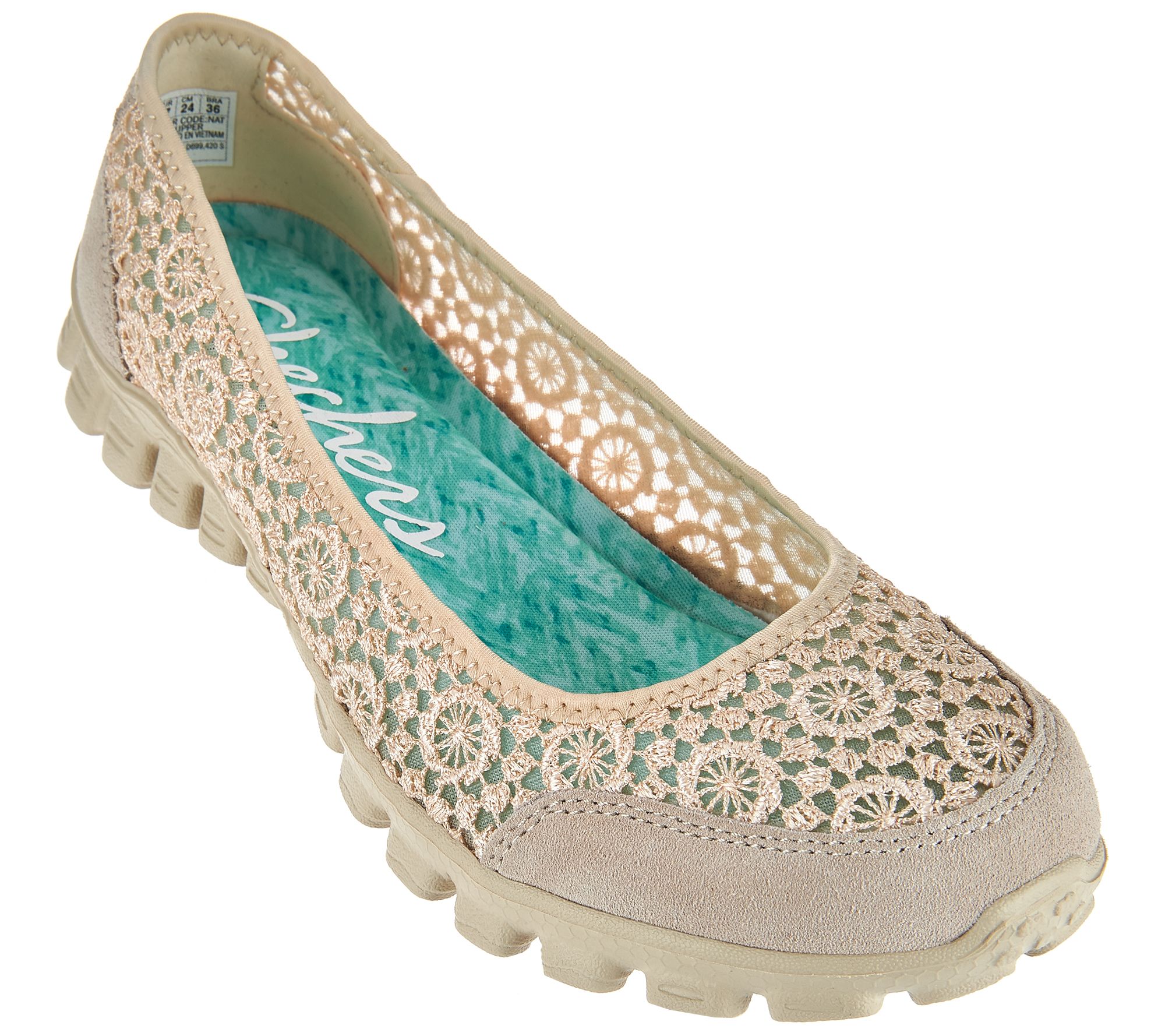 Skechers Crochet Mesh Skimmers with Memory Foam Flighty Page 1
