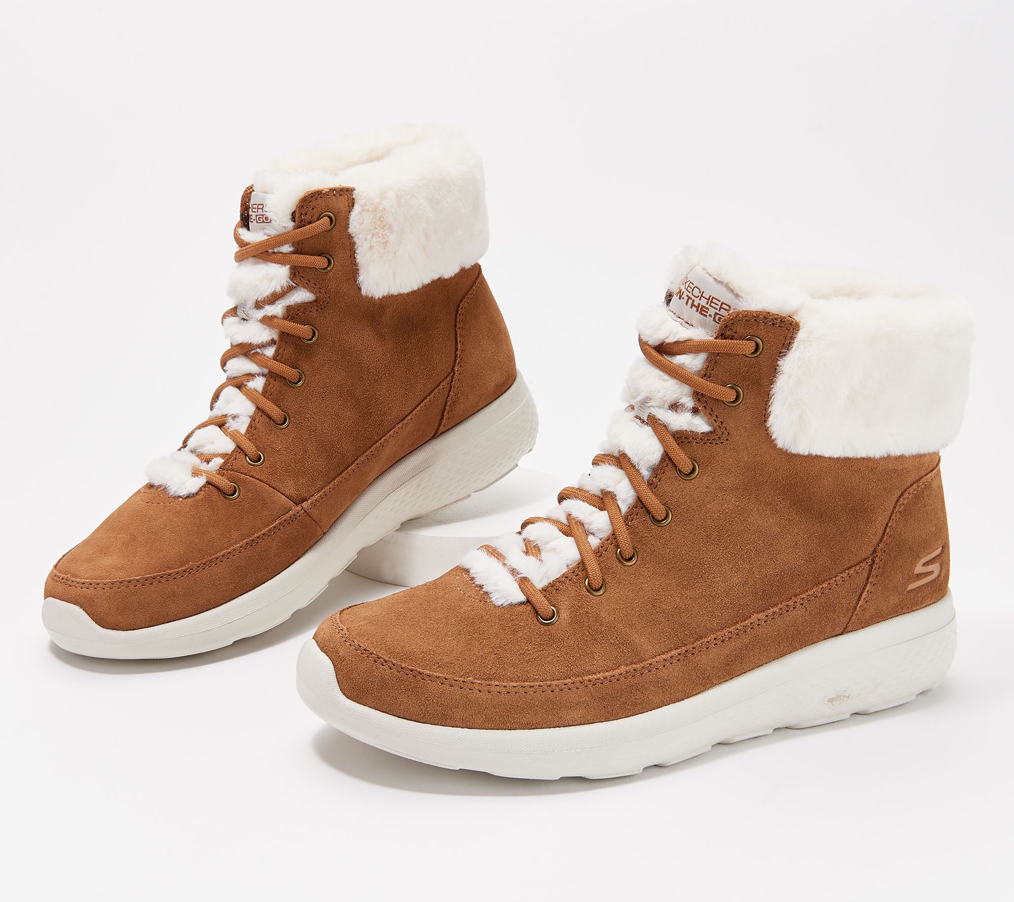 Skechers OntheGo Water Resistant Suede Boots Winter Chill Page 1