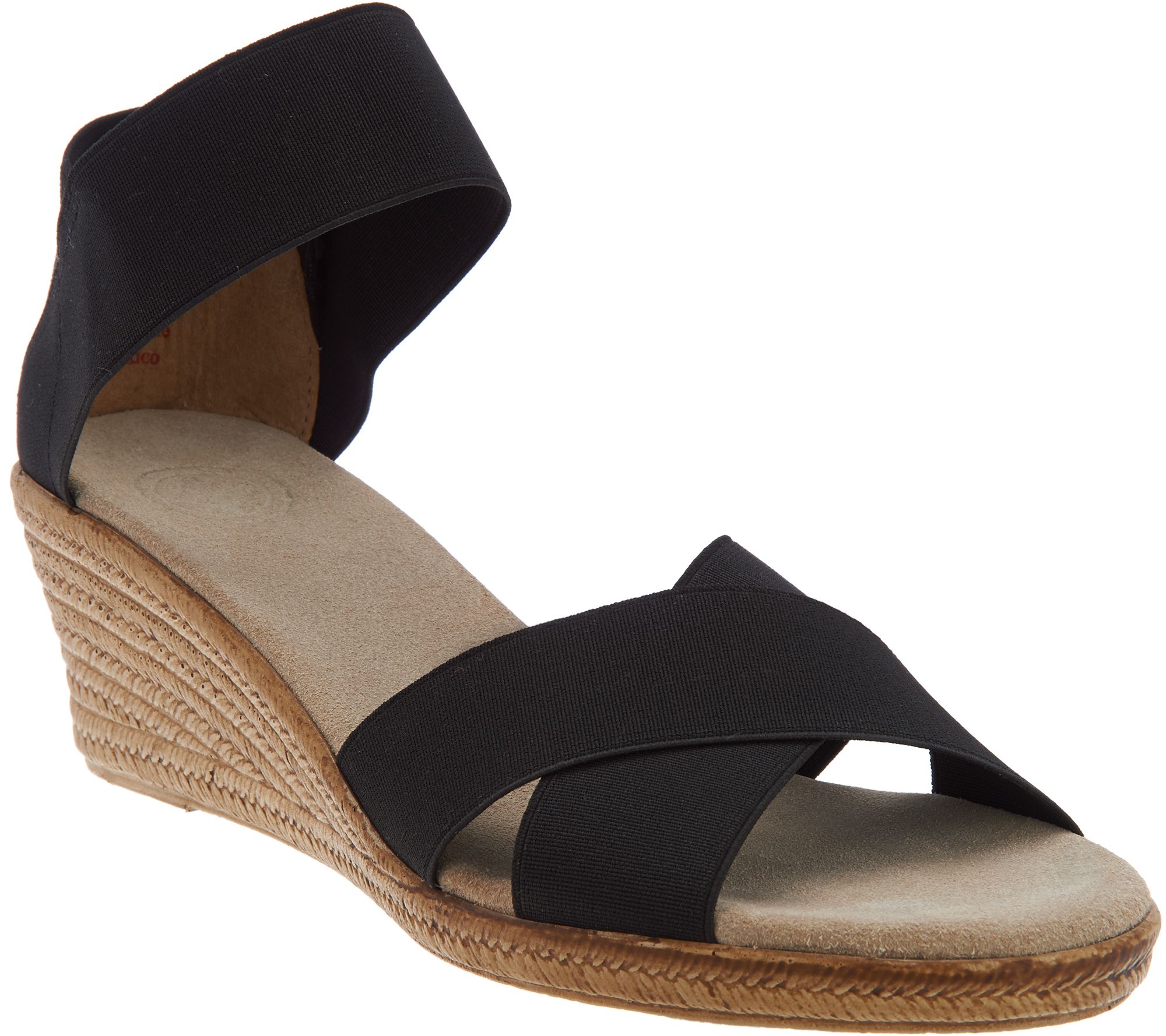 Charleston Shoe Co. Stretch Wedge Sandals Cannon Page 1 —