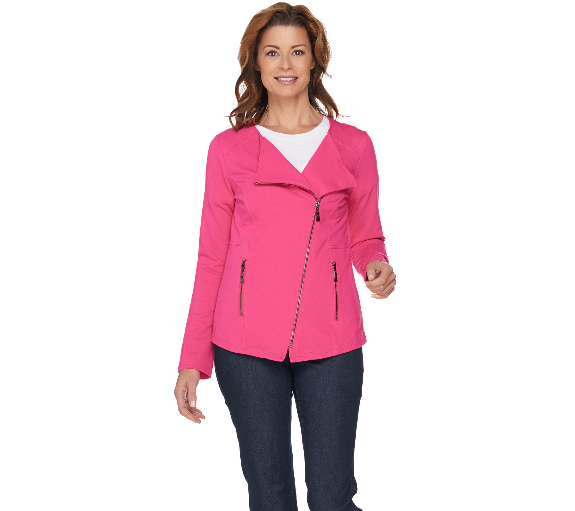 "As Is" Belle by Kim Gravel Knit Motorcycle Jacket —