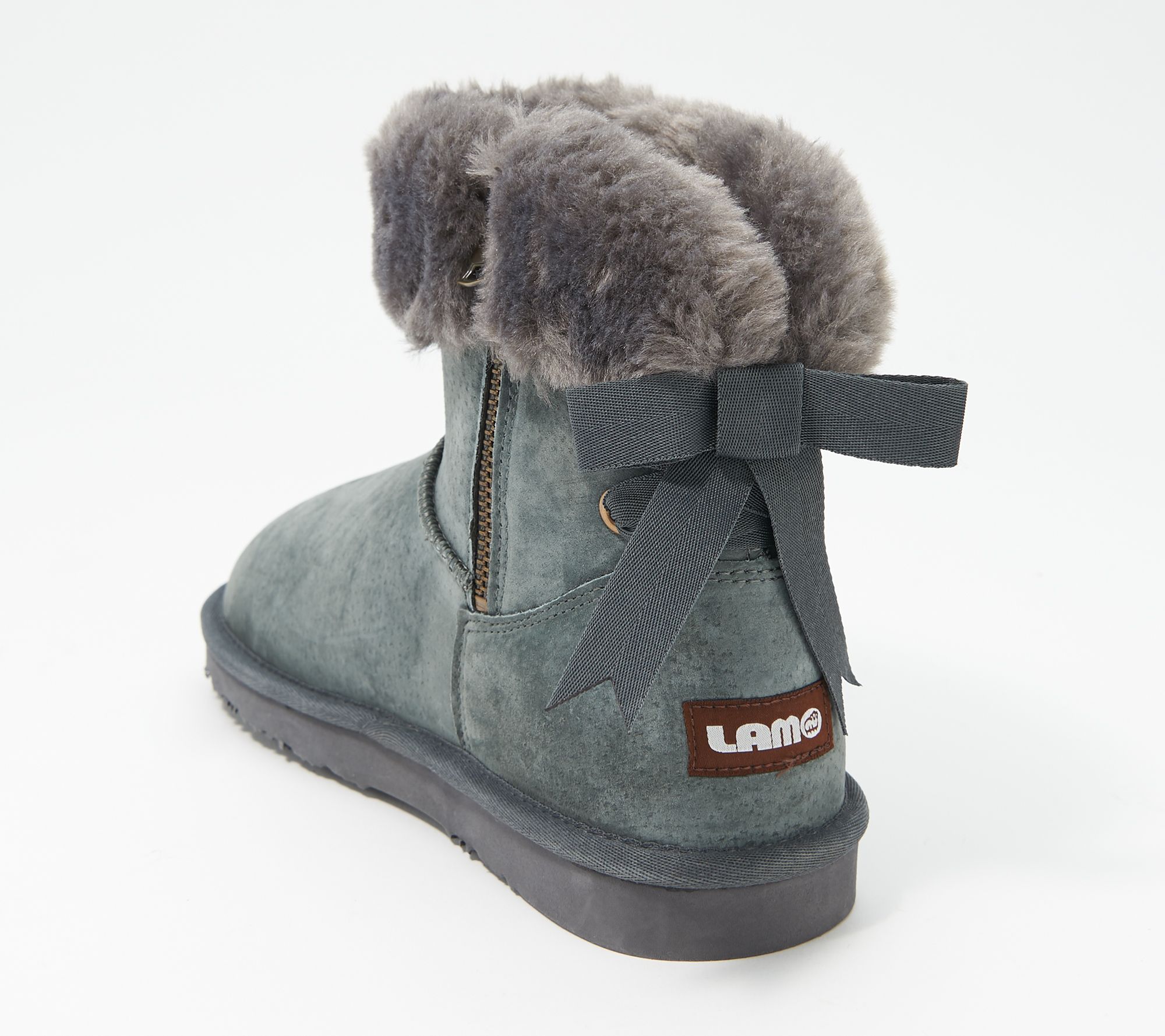 Lamo Water and Stain Resistant Suede Short Boots Adele —