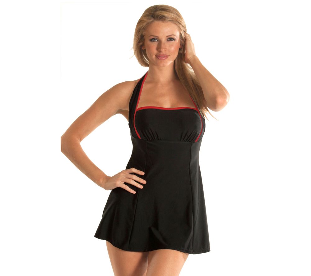 Carol Wior's Classic 4Way Bandeau Swim Dress Page 1 —