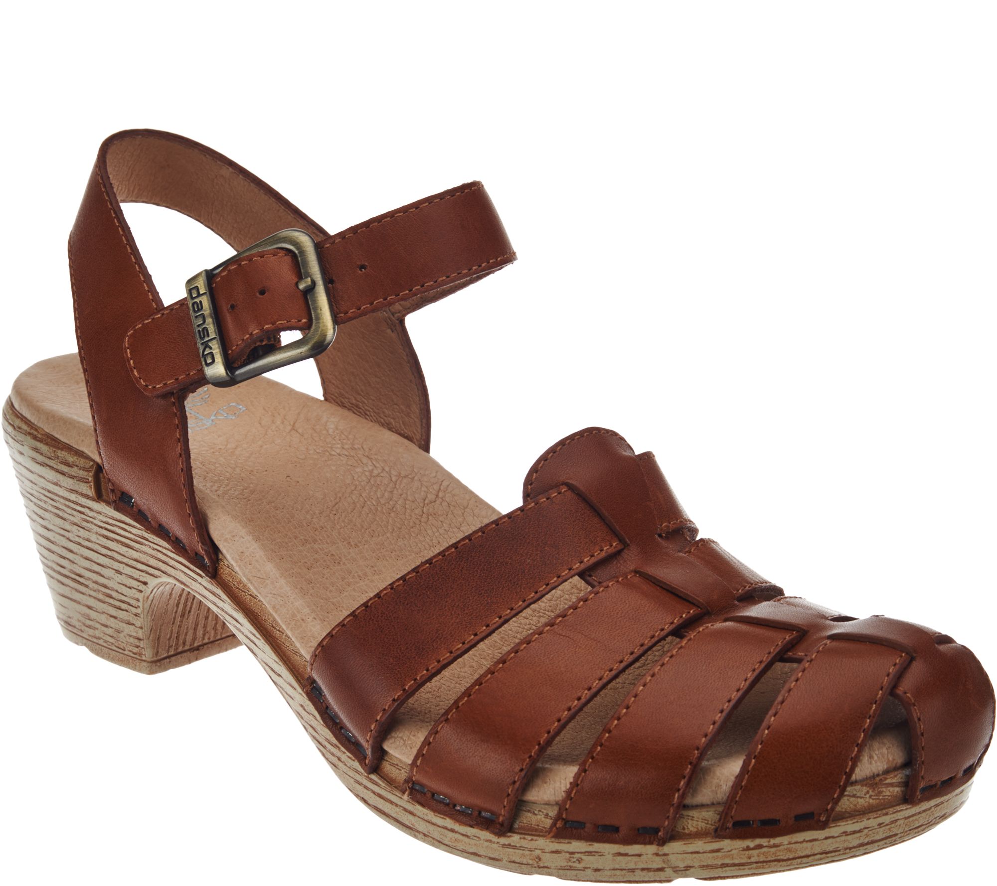 Dansko Leather Closedtoe Sandals with Backstrap Milly Page 1 —