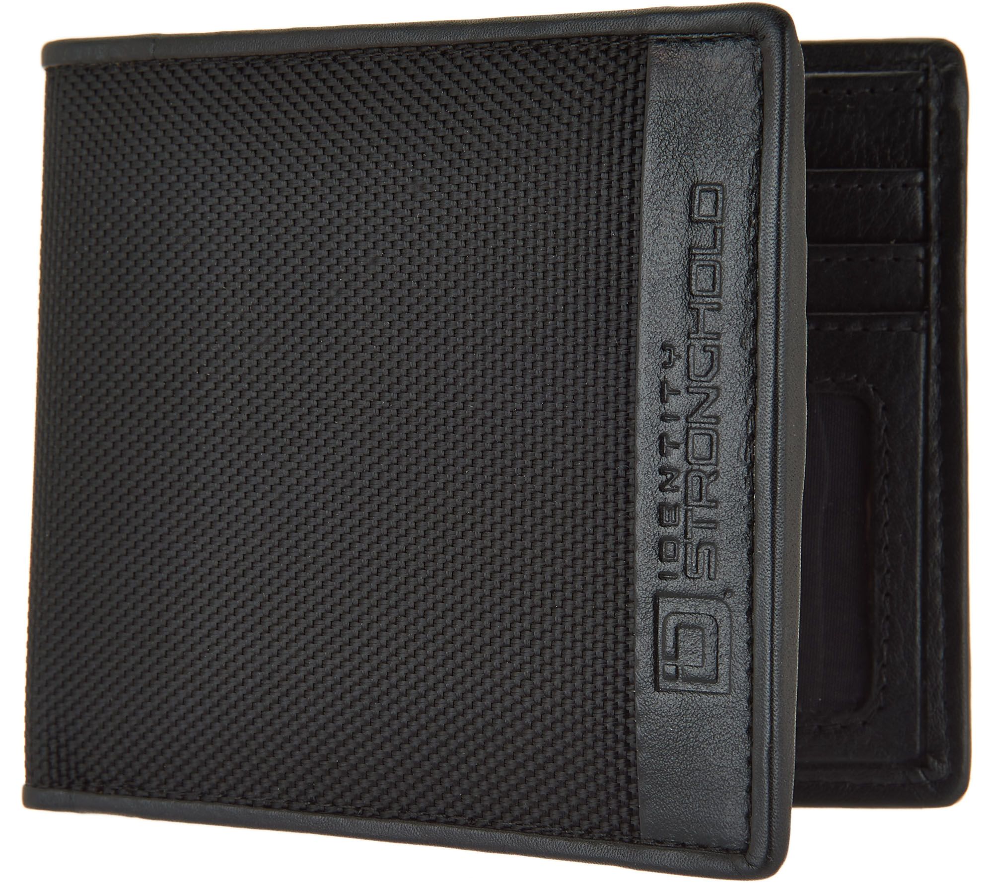 ID Stronghold RFID Men's Nylon and Leather Wallet Page 1 —