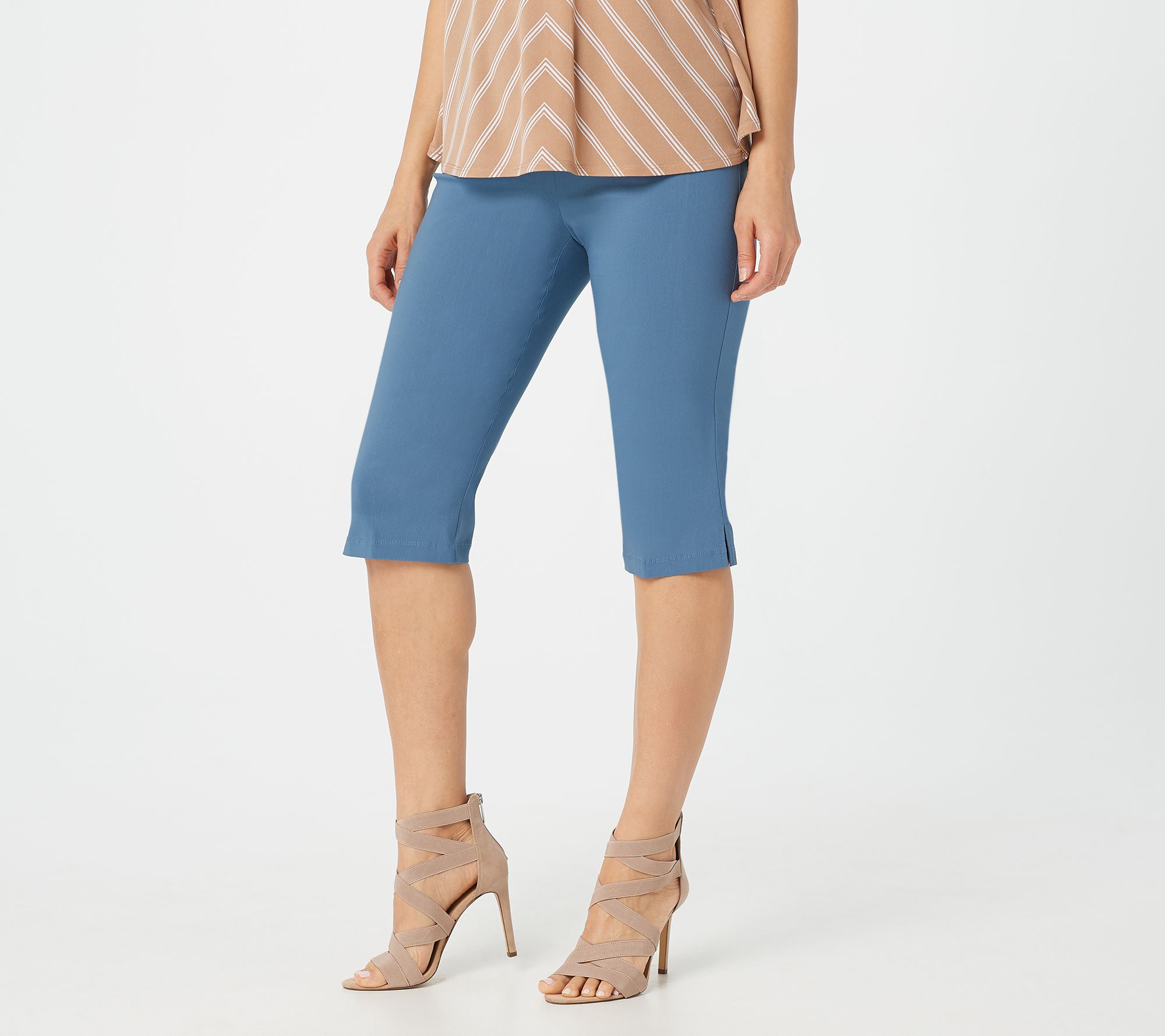 Susan Graver Ultra Stretch Pullon Pedal Pushers with Pockets