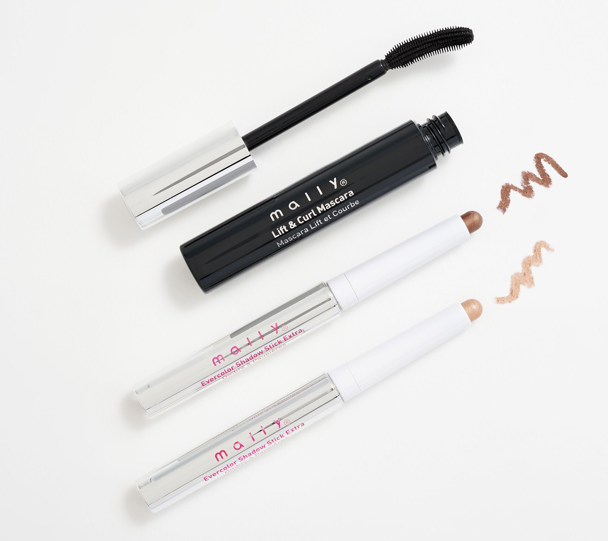 Mally Secret 3Piece Eye Opening Shadow Stick & Mascara Set