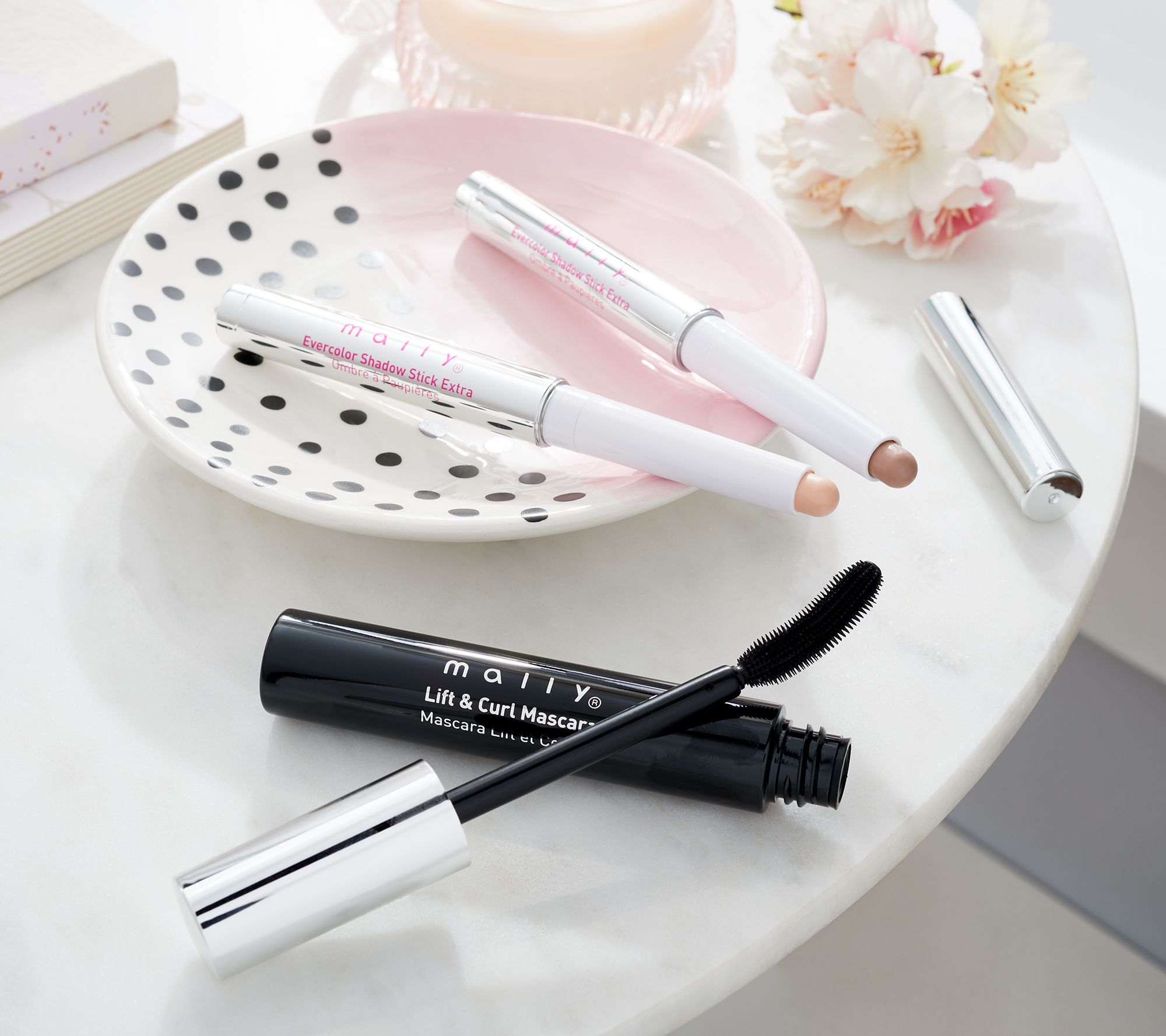 Mally Secret 3Piece Eye Opening Shadow Stick & Mascara Set