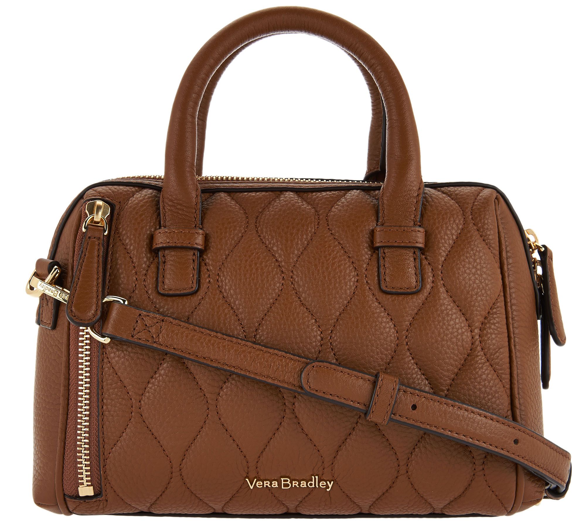 "As Is" Vera Bradley Quilted Leather Crossbody Mini Marlo —