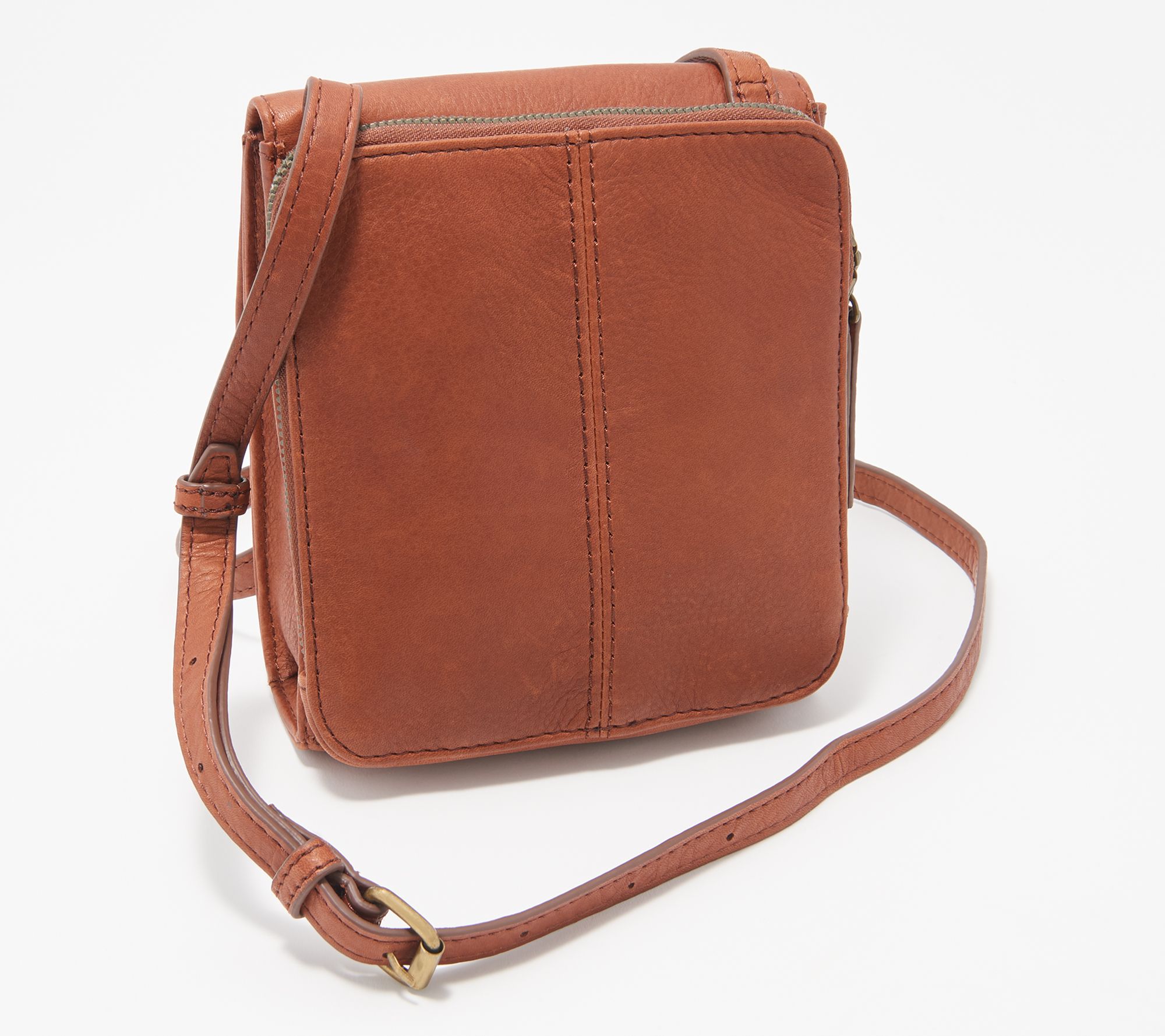 American Leather Co. RFID Leather Crossbody Kansas