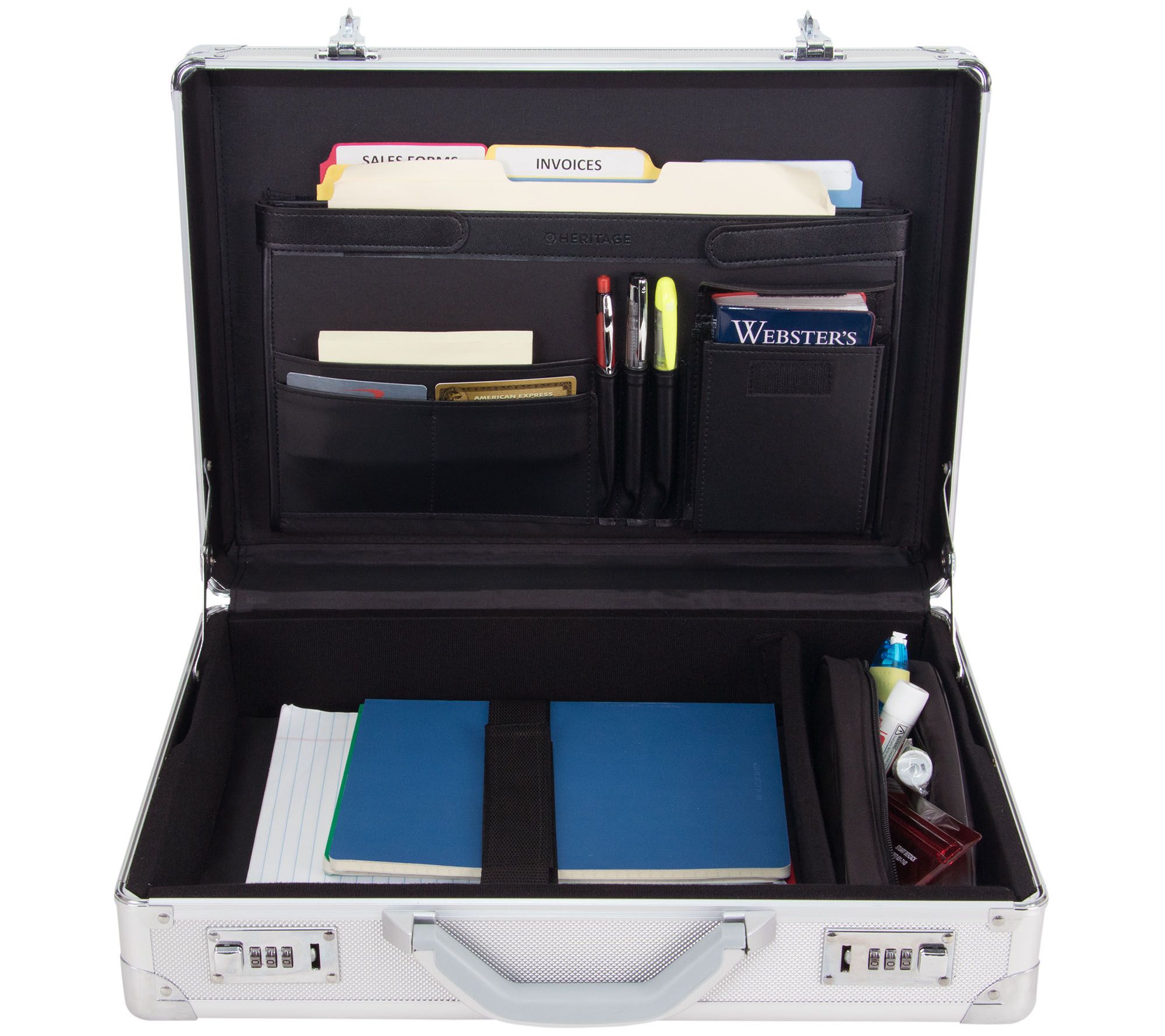 Heritage Aluminum 17.3" Laptop Attache Case With Locks