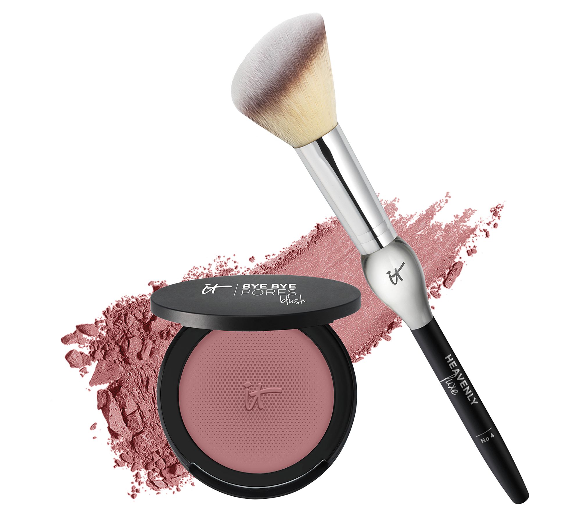 IT Cosmetics Bye Bye Pores AntiAging Silk Pressed Blush w/ Brush
