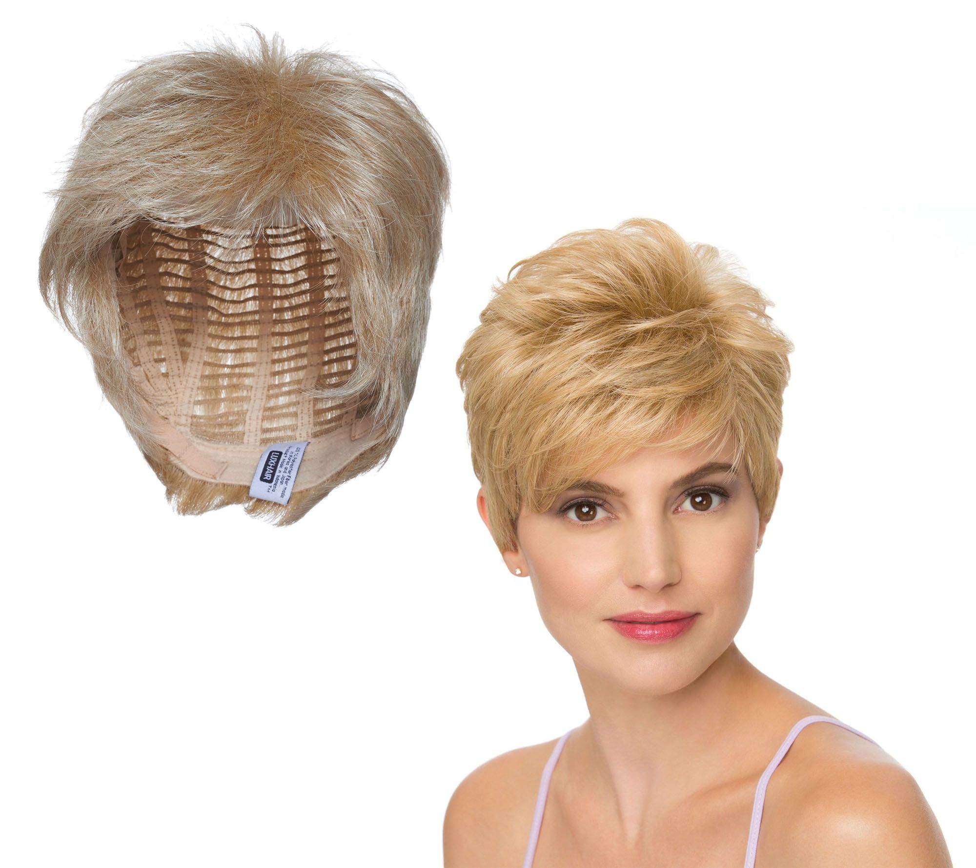 LUXHAIR by Sherri Shepherd Wavy Boy Cut Wig Page 1 —