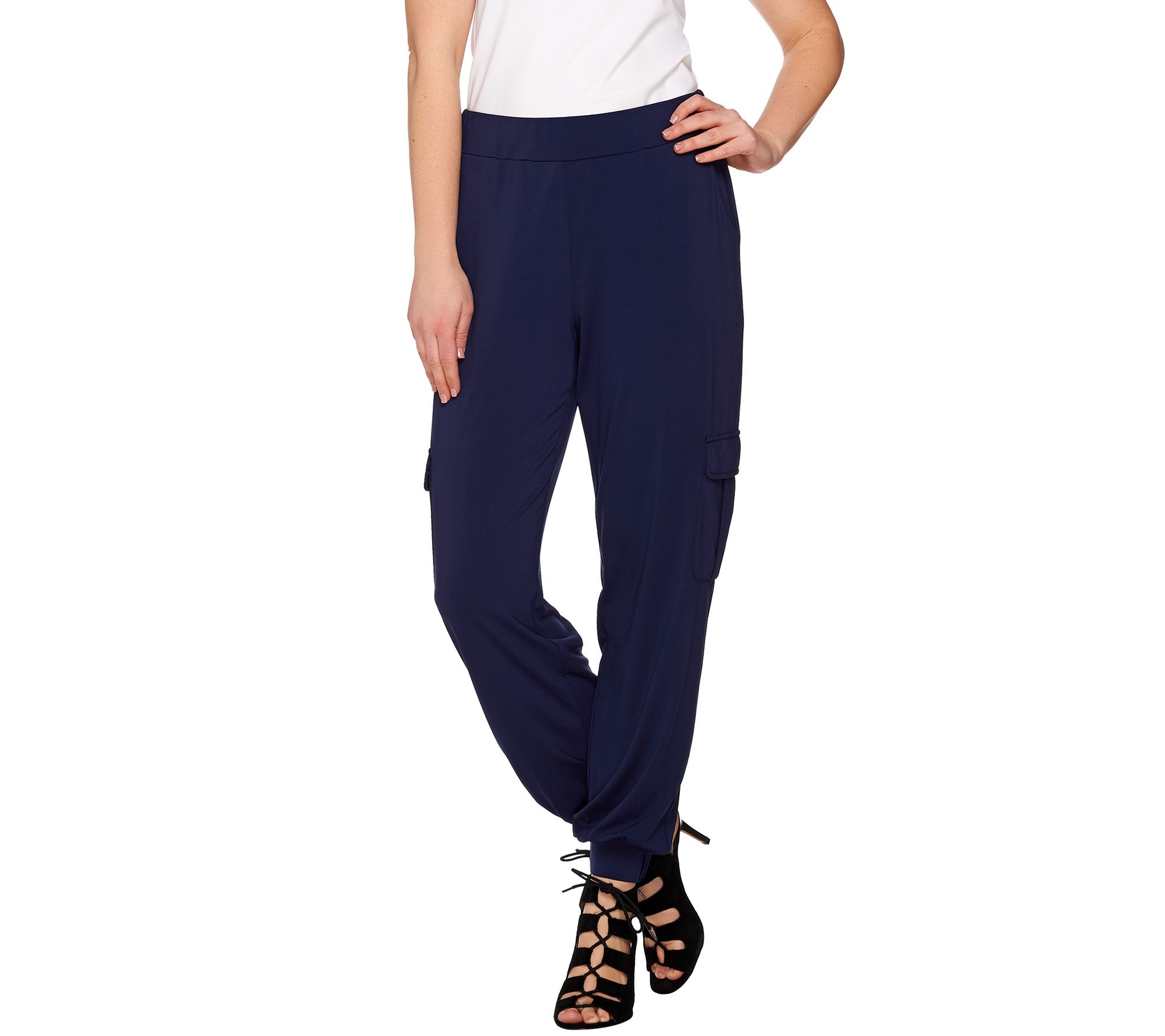Lisa Rinna Collection Regular Banded Bottom Cargo Pants Page 1 —