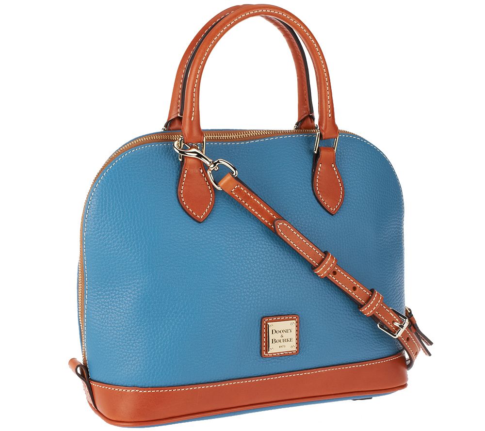 Dooney & Bourke Pebble Leather Zip Zip Satchel Page 1 —