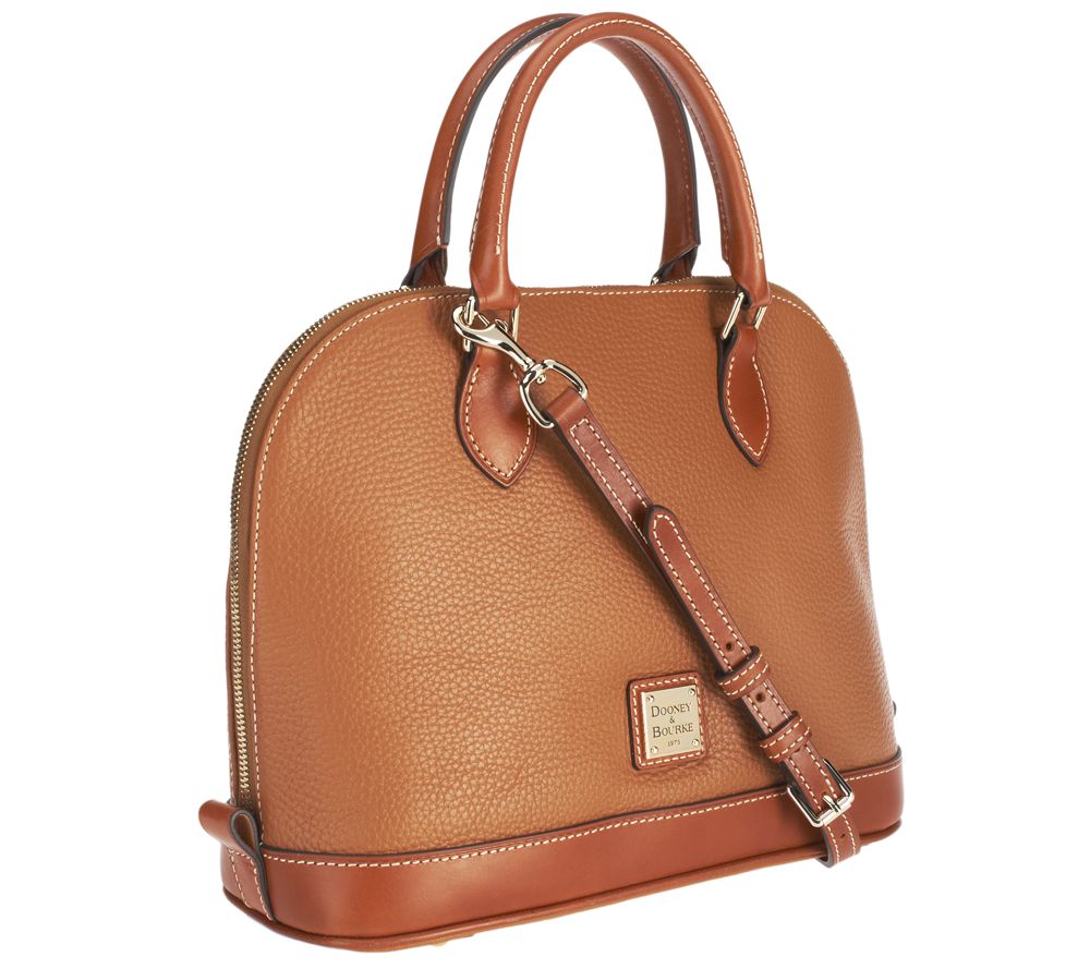 Dooney & Bourke Pebble Leather Zip Zip Satchel Page 1 —