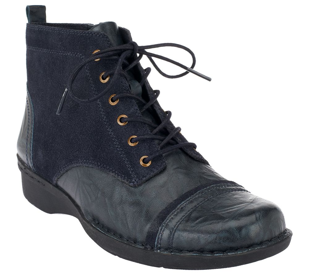 Clarks Leather & Suede Laceup Boots Whistle Watch Page 1 —