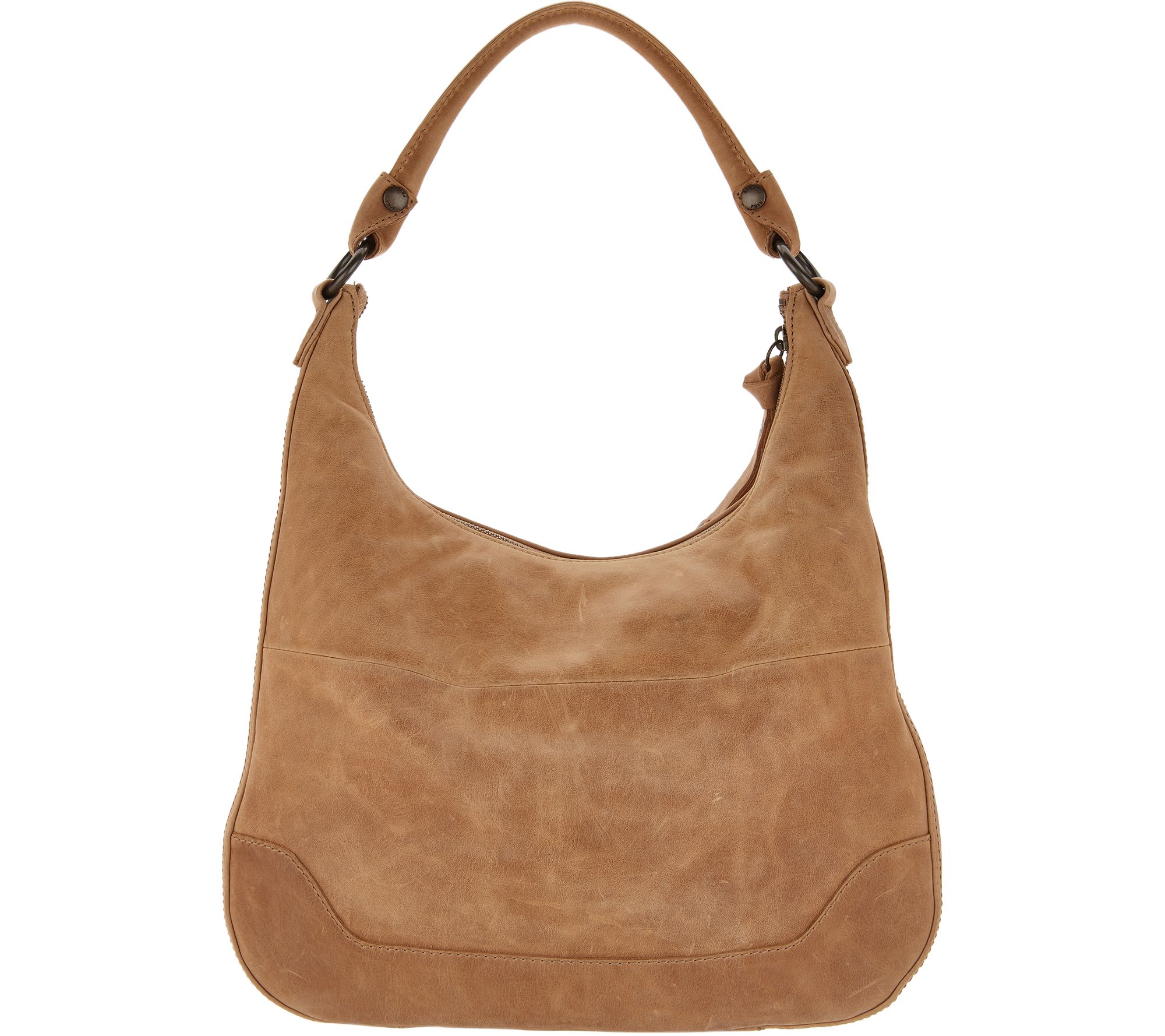 Frye Leather Melissa Zip Hobo Handbag Page 1 —