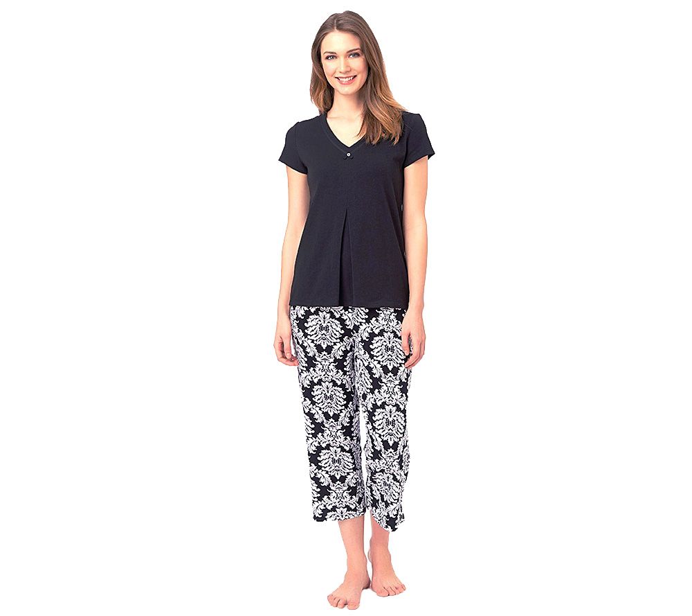 Jockey Catherine Scroll Pajama With Pleated Top Tekbeat