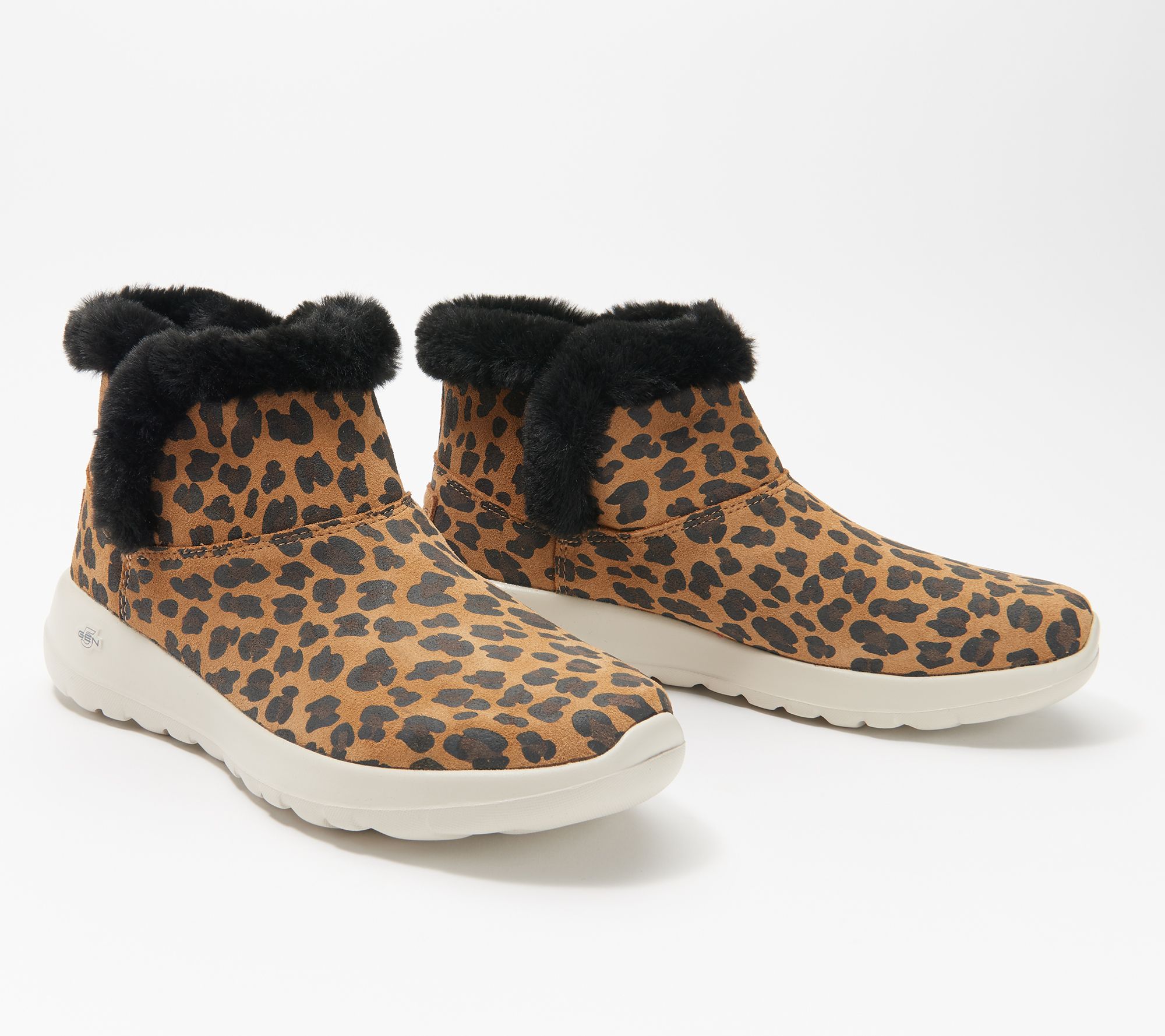 Skechers Animal Print OntheGo Joy Bundle Up Ankle Boots