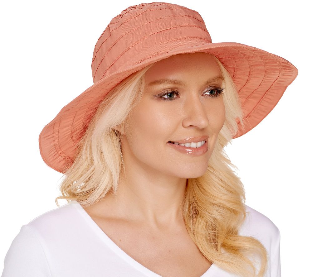 San DiegoHat Co UPF50 Lightweight Collapsible Hat w/Wire in Brim