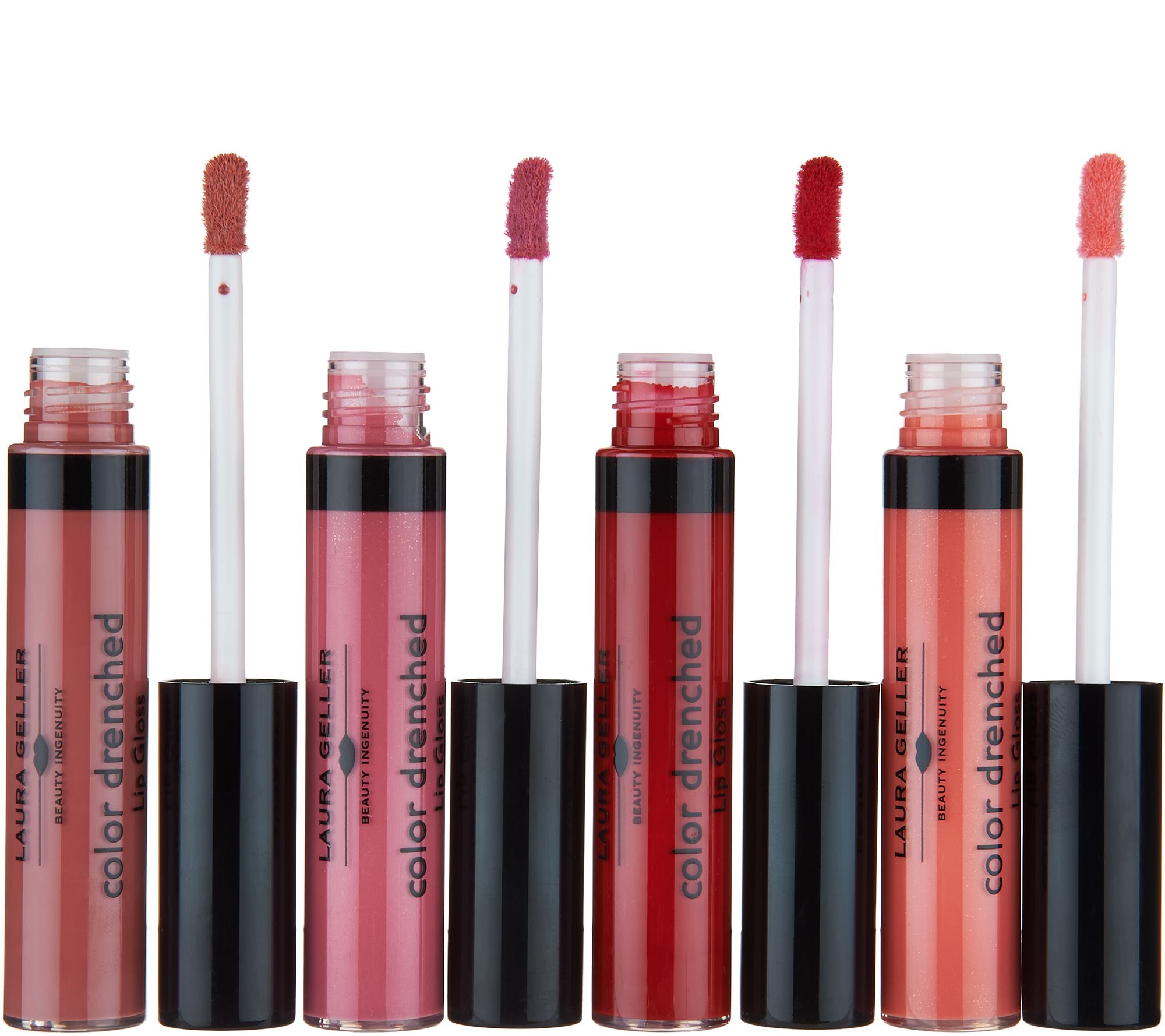 Laura Geller Color Drenched 4piece Lip Gloss Collection Page 1 —